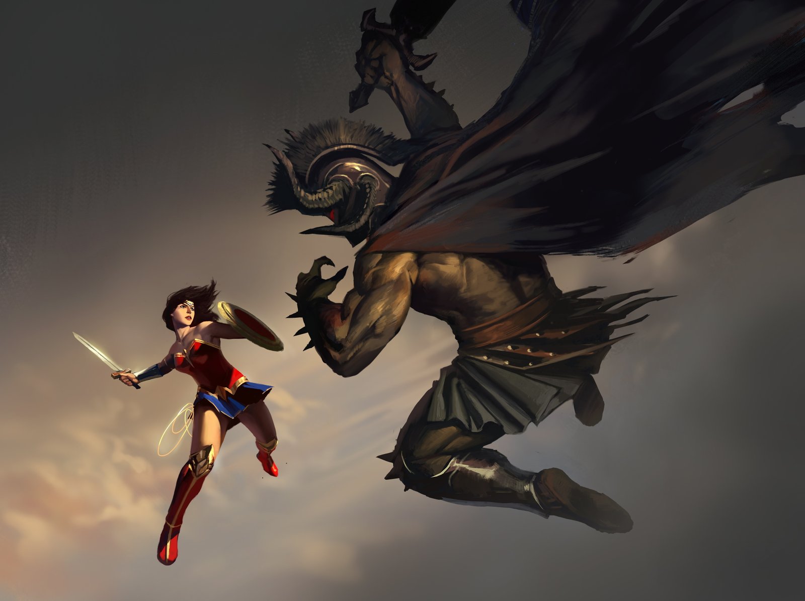 wonder woman hd artwork digital art superheroes 2k 4k 5k 8k