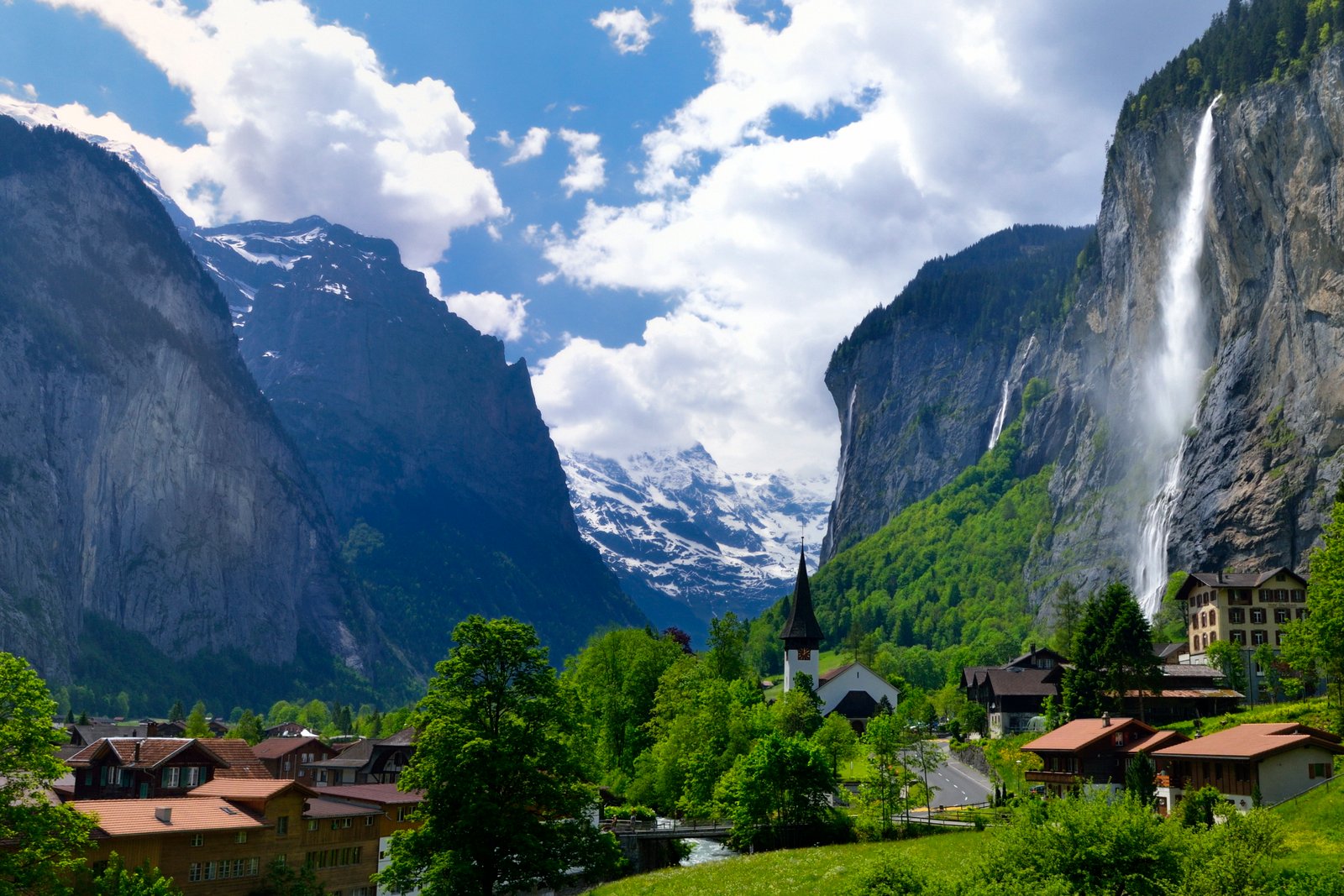 yosemite national park village lauterbrunnen 2k 4k