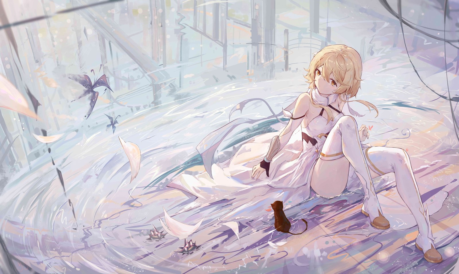anime girls Genshin Impact Lumine Yajuu 2k 4k 5k 8k