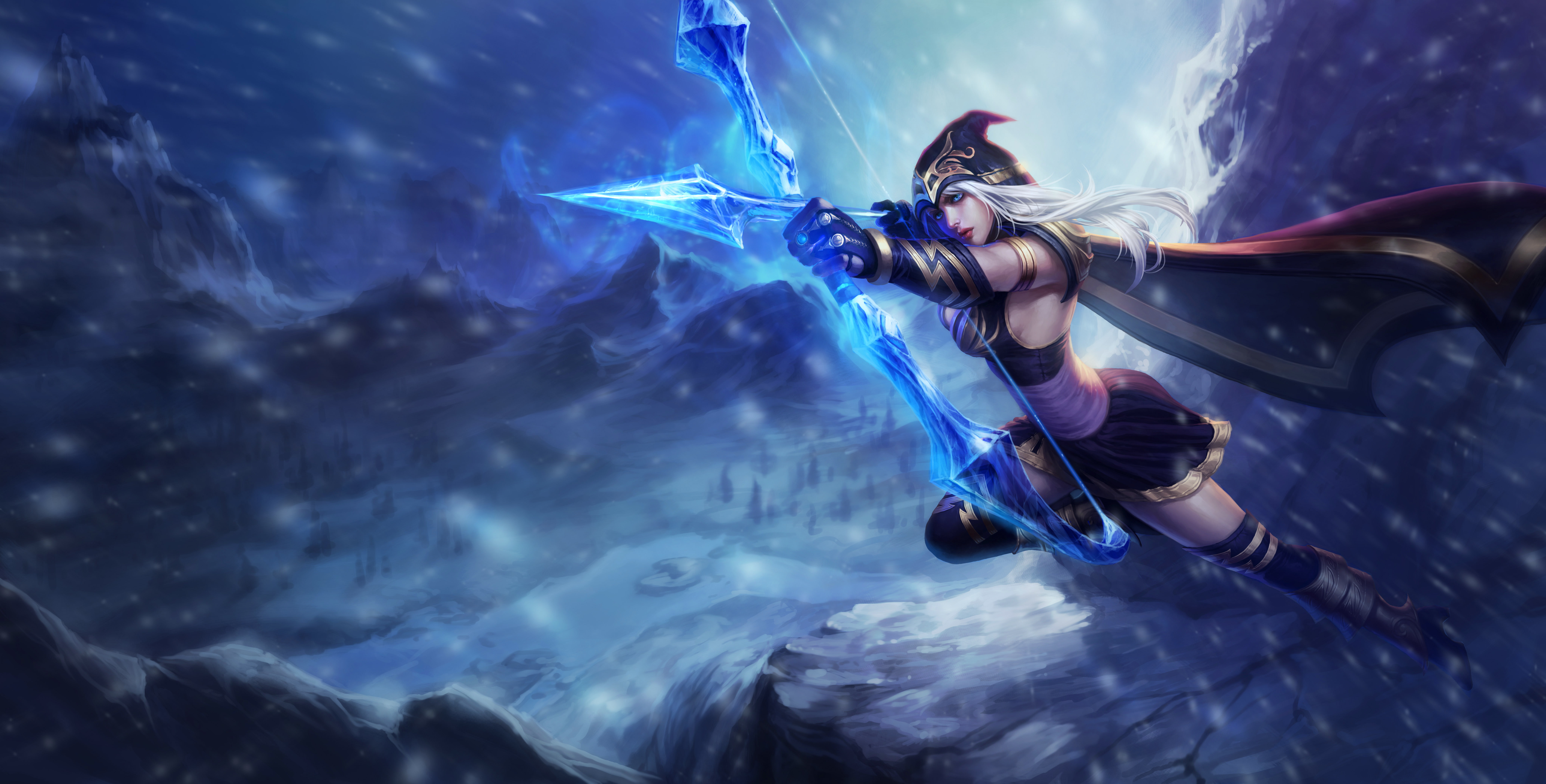 Artwork League of Legends Ashe 2k 4k 5k 8k