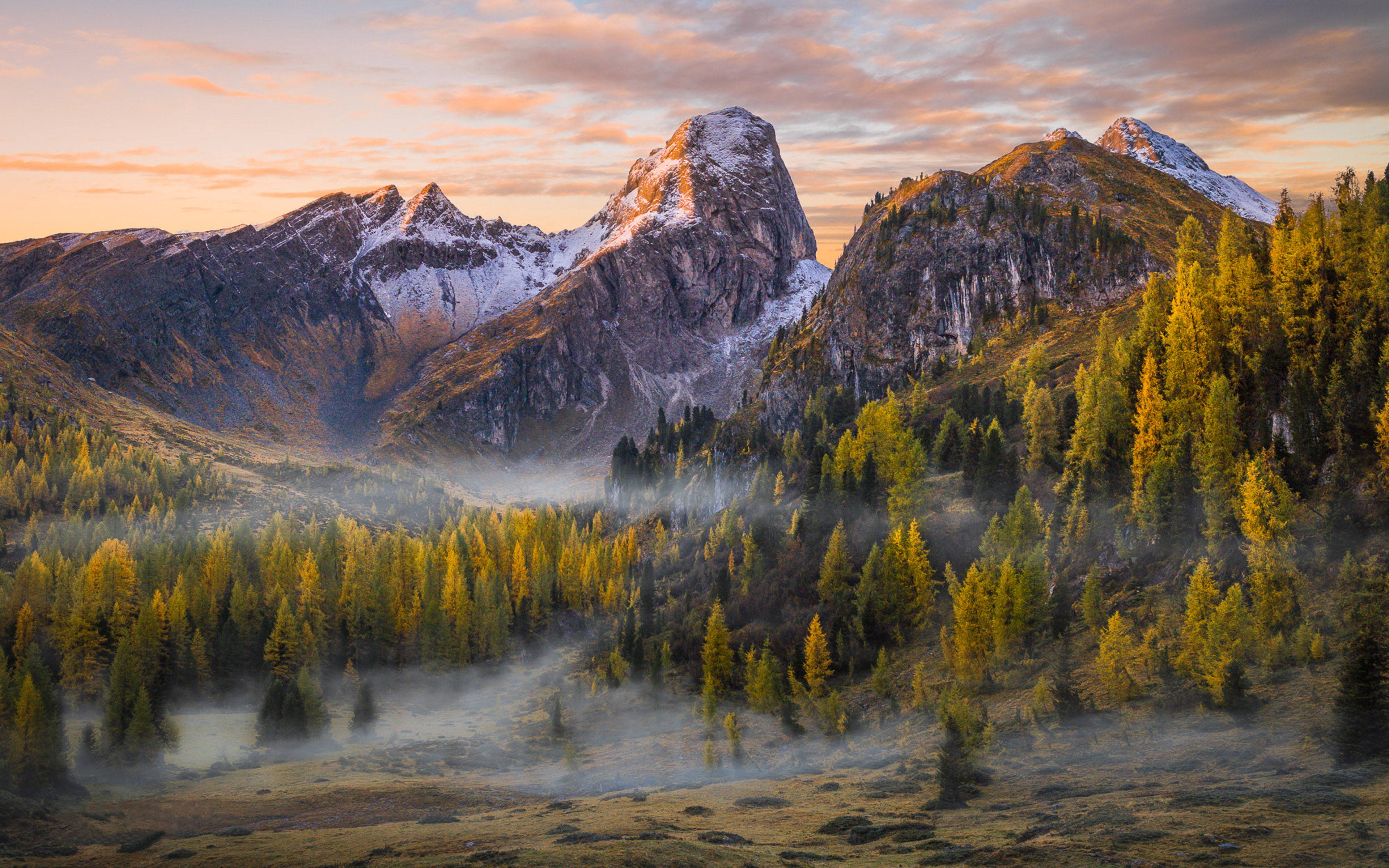 Autumn Morning Near Passo Di Giau Dolomites Italy Landscape Nature Android Wallpapers For Your Desktop Or Phone 2k 4k