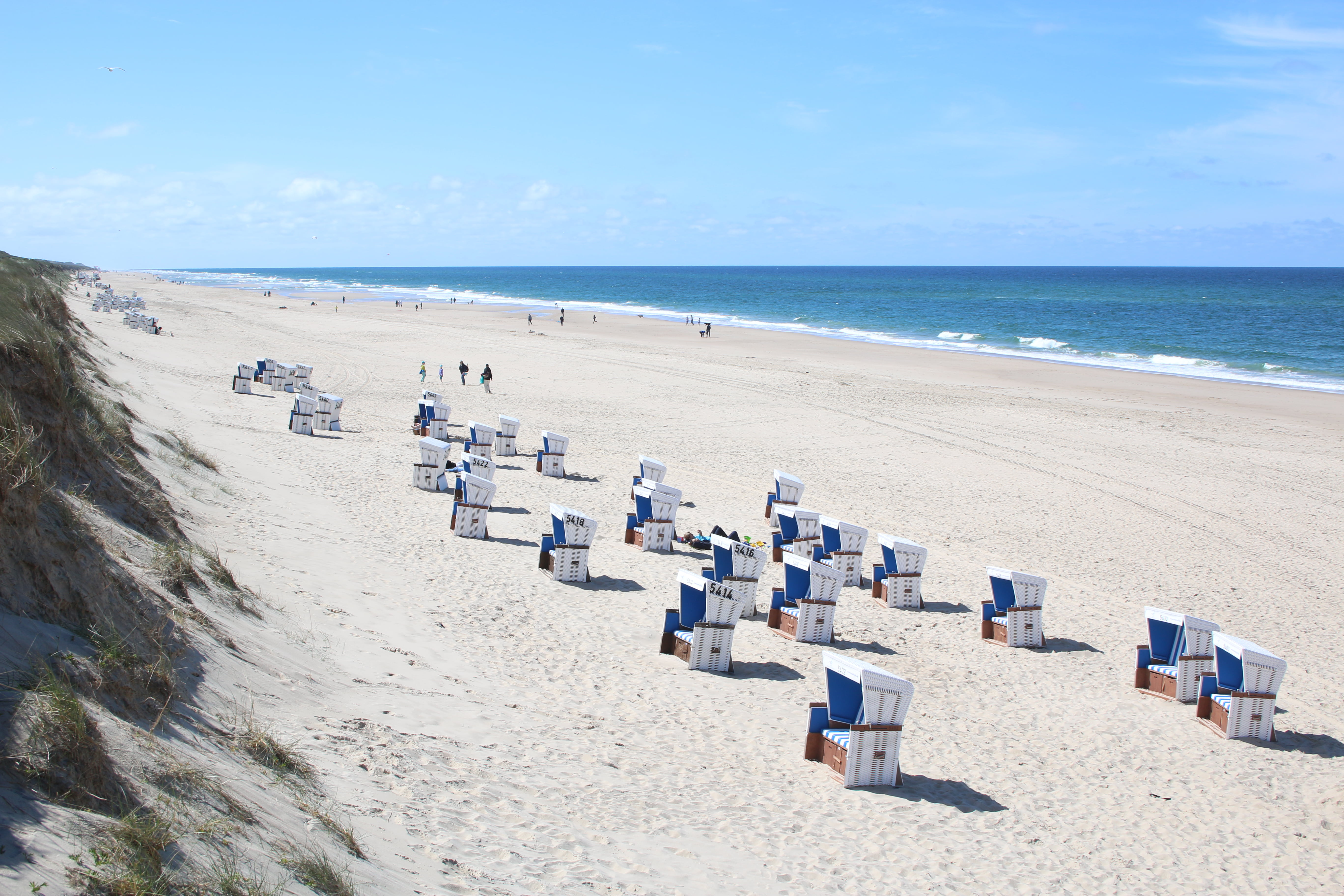 Baltic Sea beach chairs ocean Sylt water 2k 4k 5k