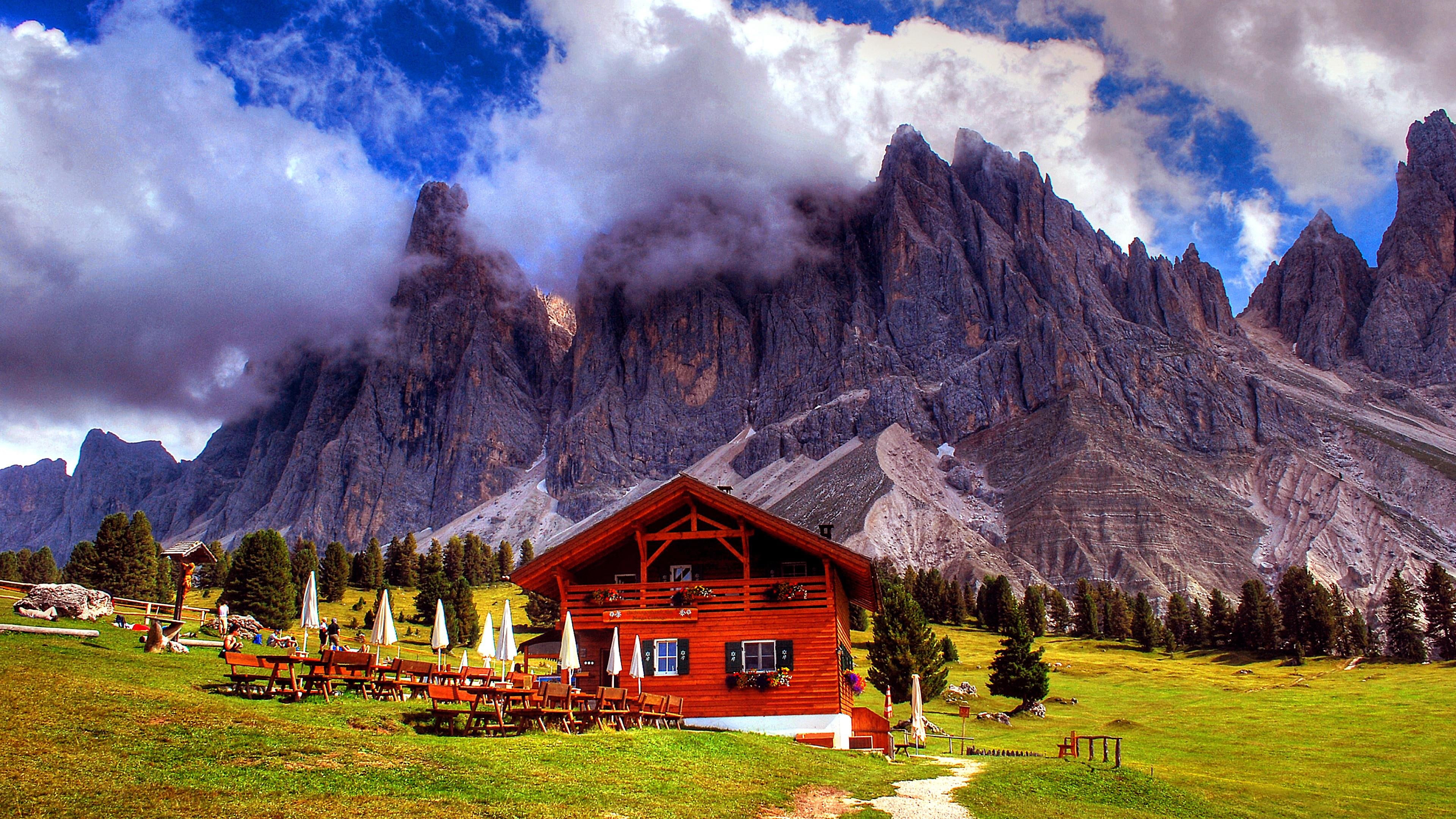 highland bolzano gschnagenhardt chalet restaurant dolomites 2k 4k