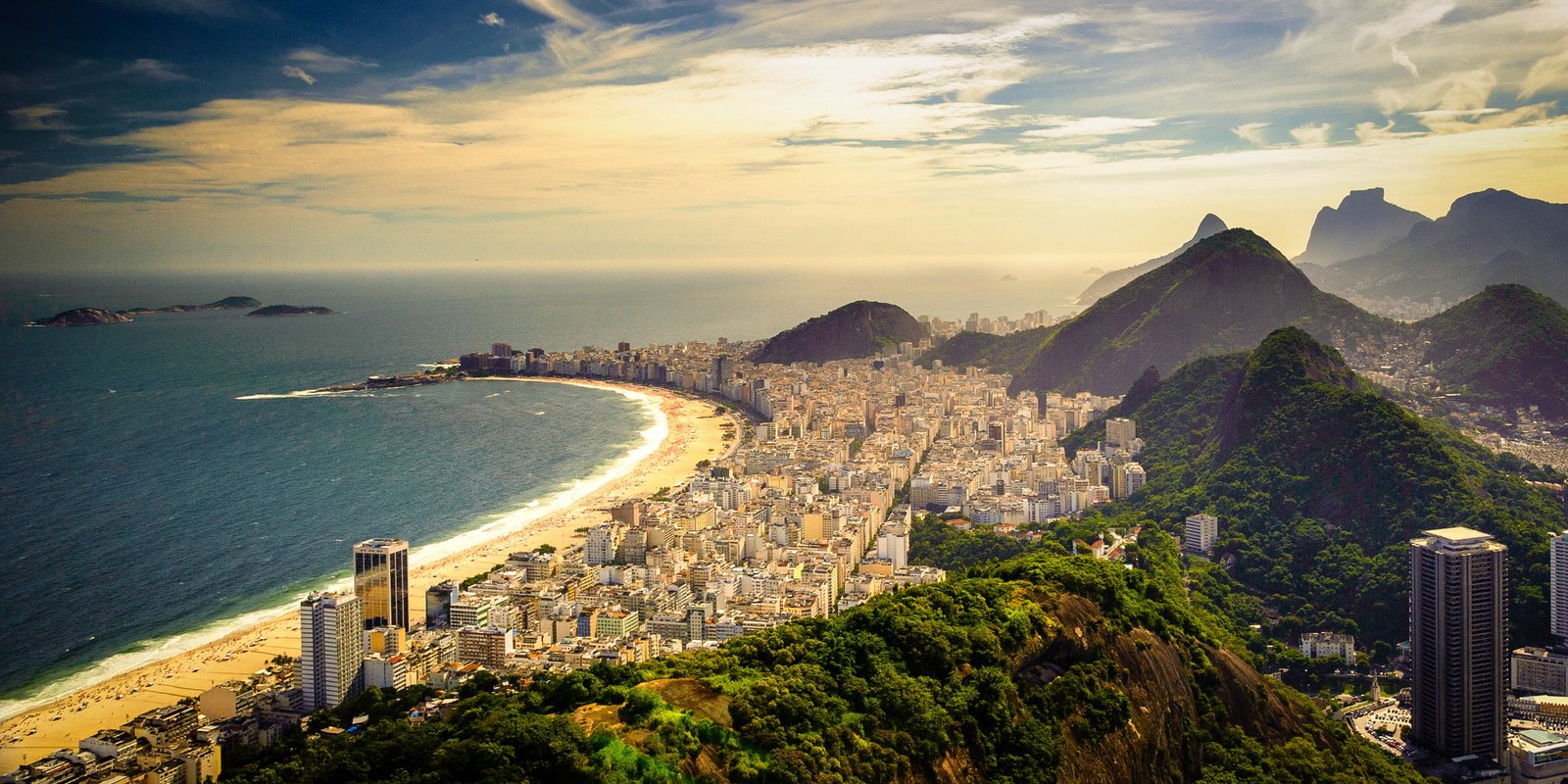 high rise building beach coast Brazil Brasil Rio de Janeiro 2k 4k
