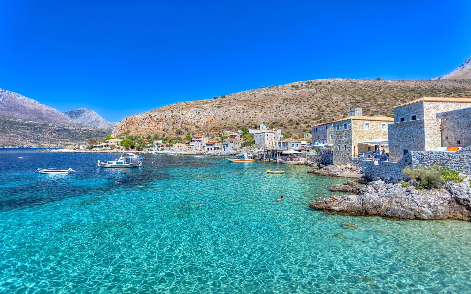 Lime Mani Peloponnese In Greece Blue Crystalline Water Hd Wallpapers For Mobile Phones Tablet And Laptop 2k 4k