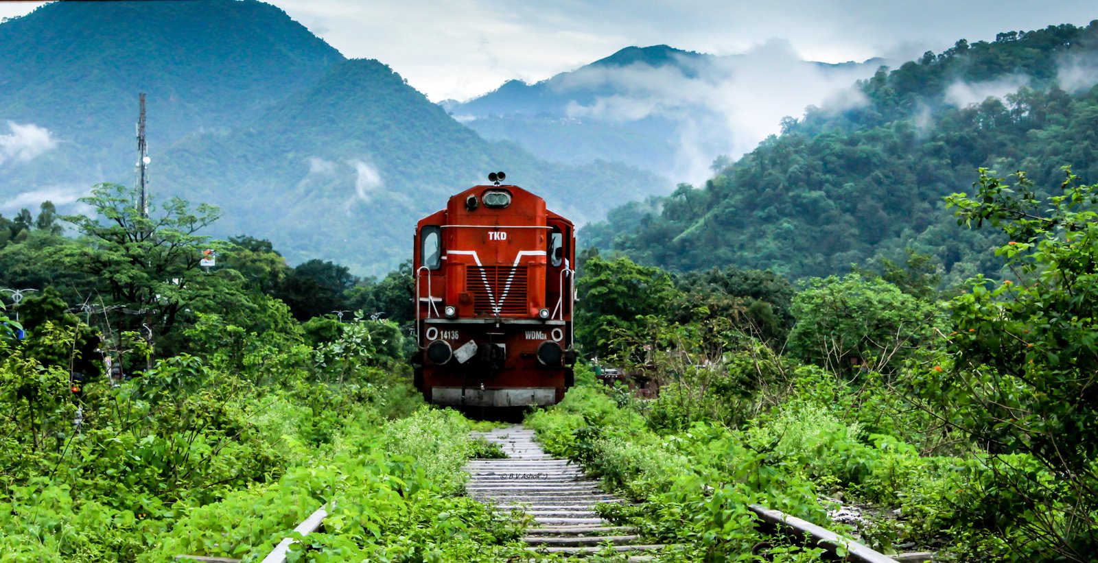 photo of steam locomotive train near trees toward railway during day time 2k 4k 5k