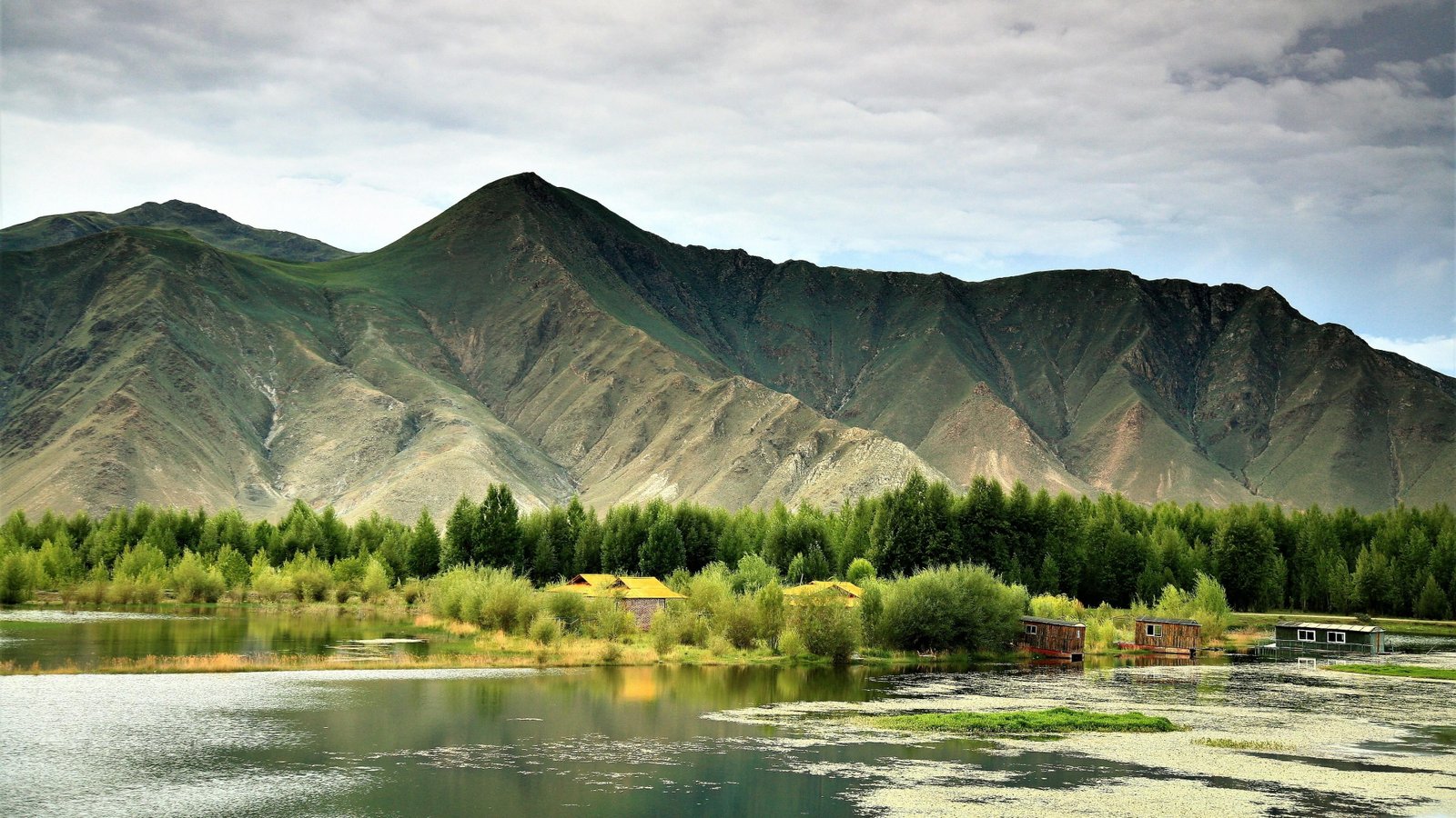 river lhasa tibet china mountains nature 2k 4k