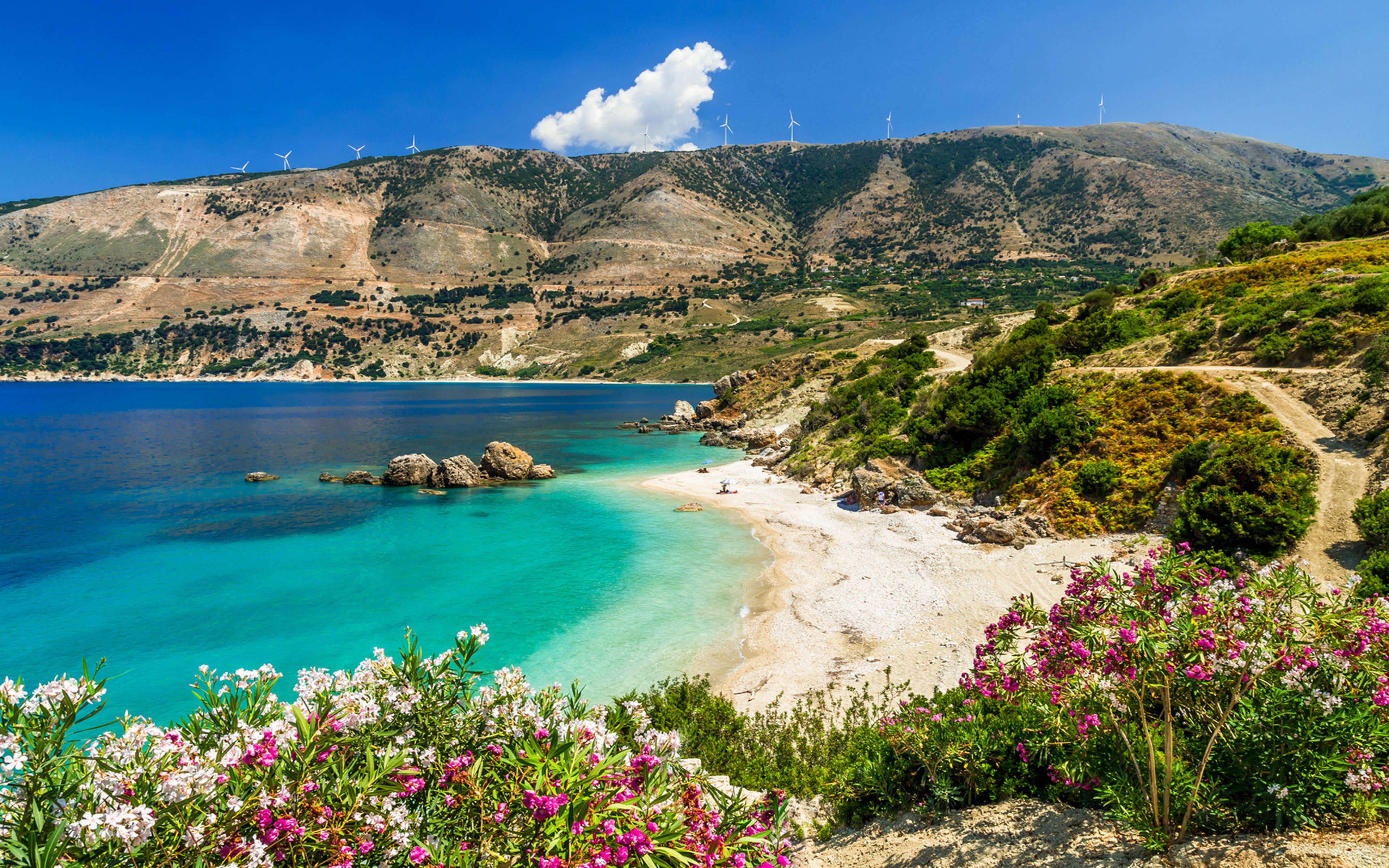Vouti Beach Kefalonia Island Greece Hd Wallpaper For Android Mobile Phones 2k 4k