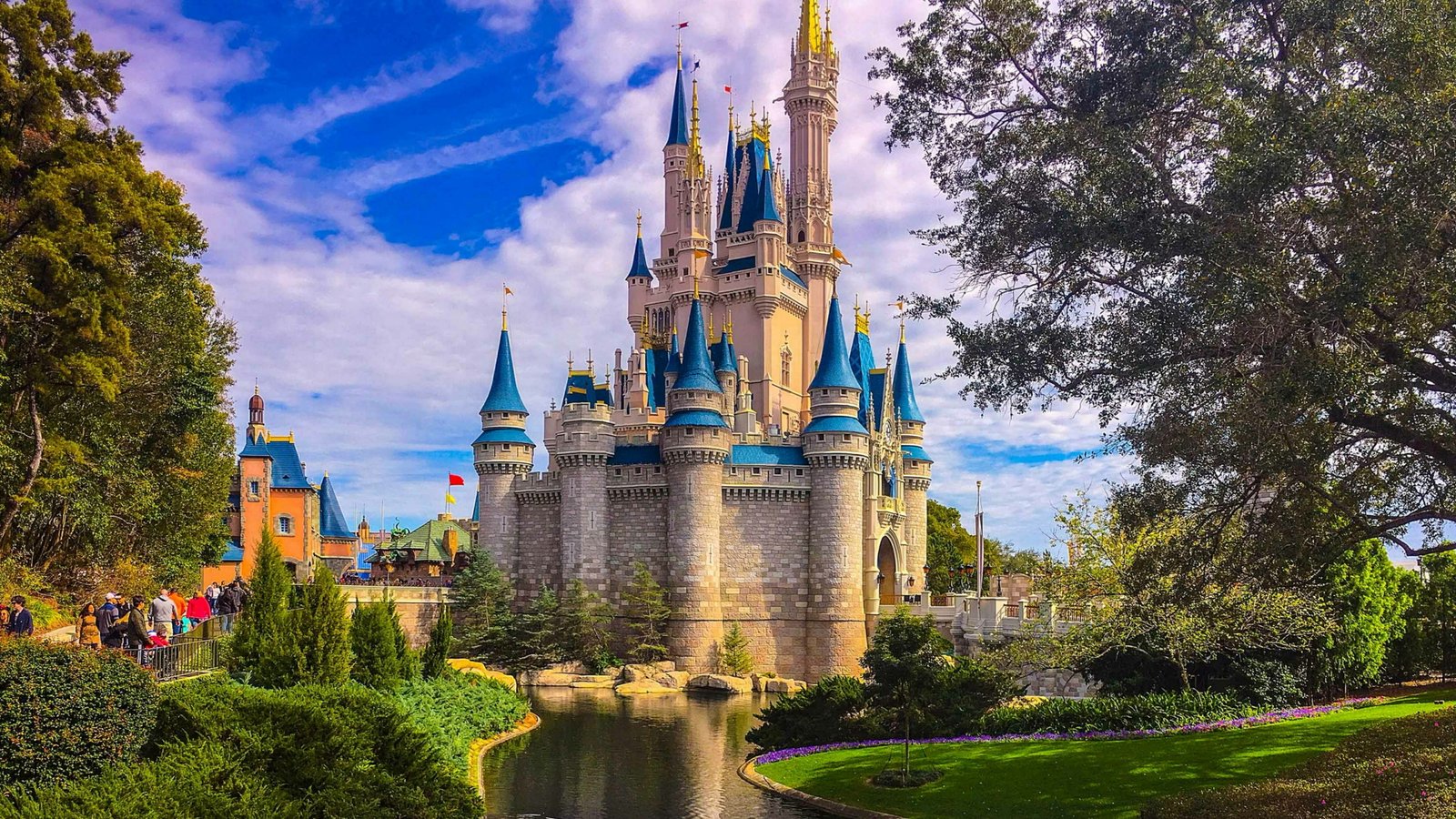 water orlando florida usa united states park city castle 2k 4k
