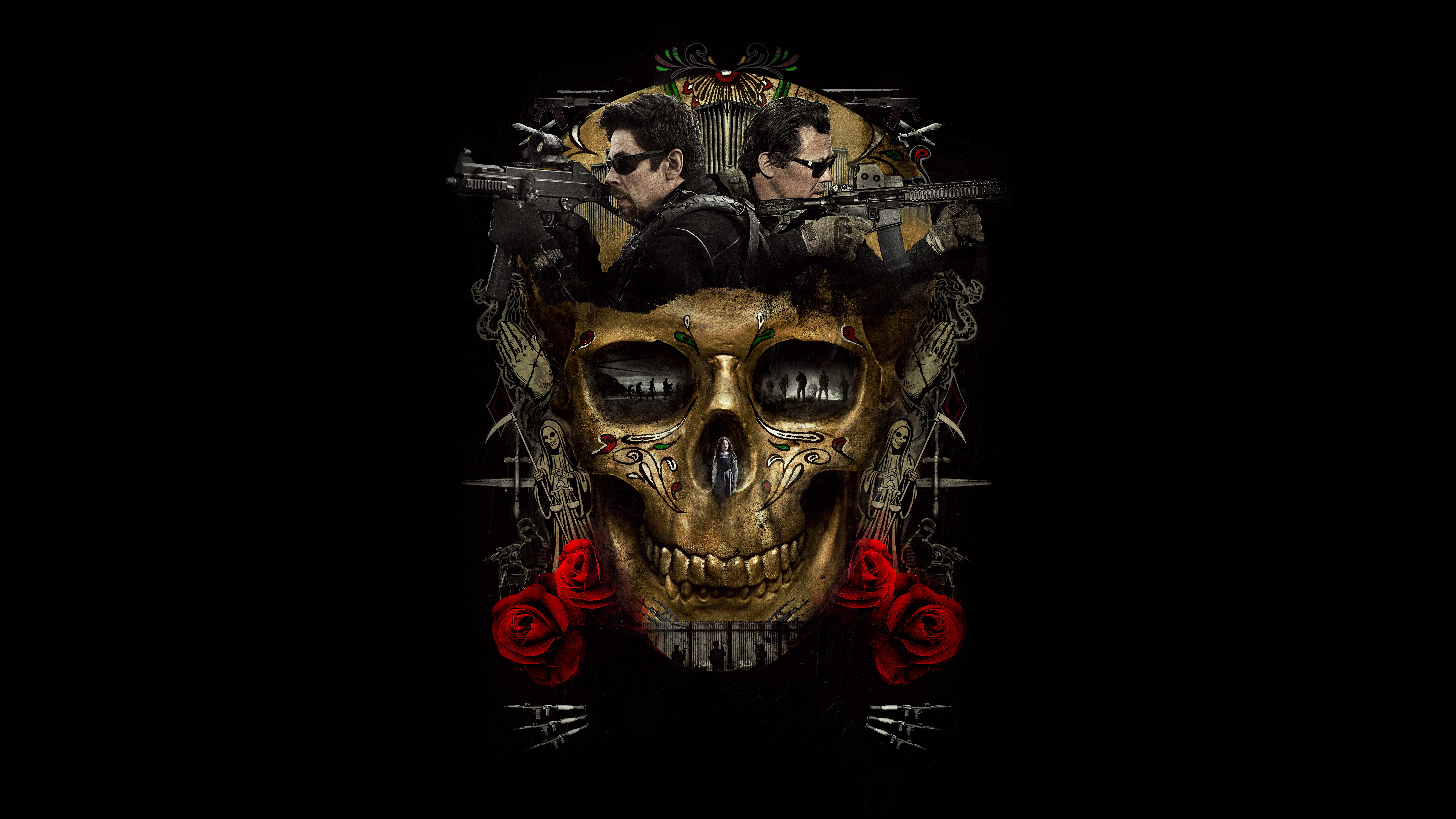 Drama Action Crime Sicario Day of the Soldado 2k 4k 5k 8k