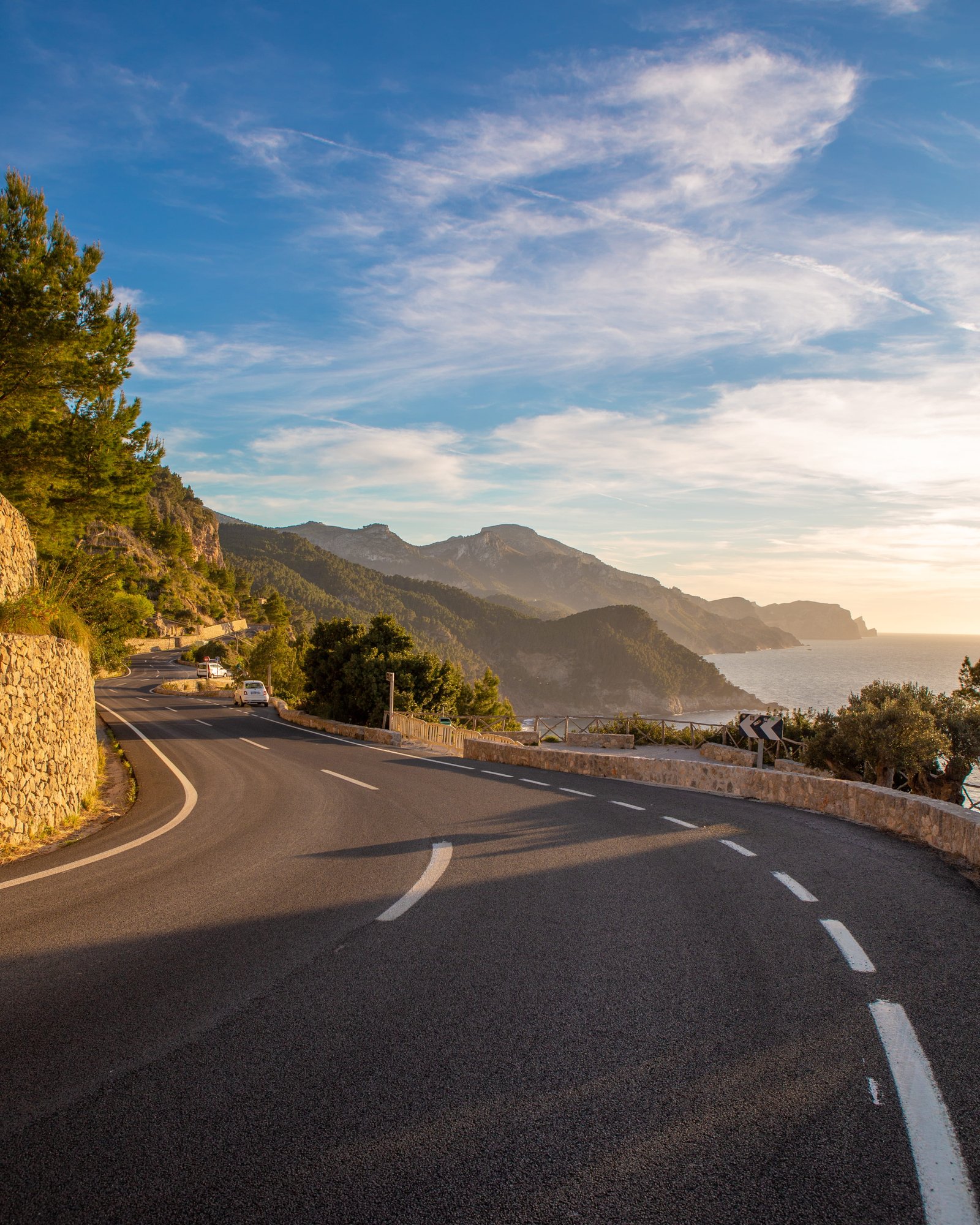 asphalt tarmac way highway outdoors nature bend road 2k 4k