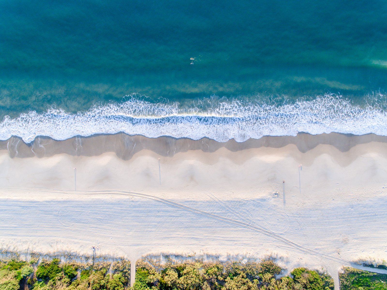 australia burleigh heads beach drone sunrise 2k 4k