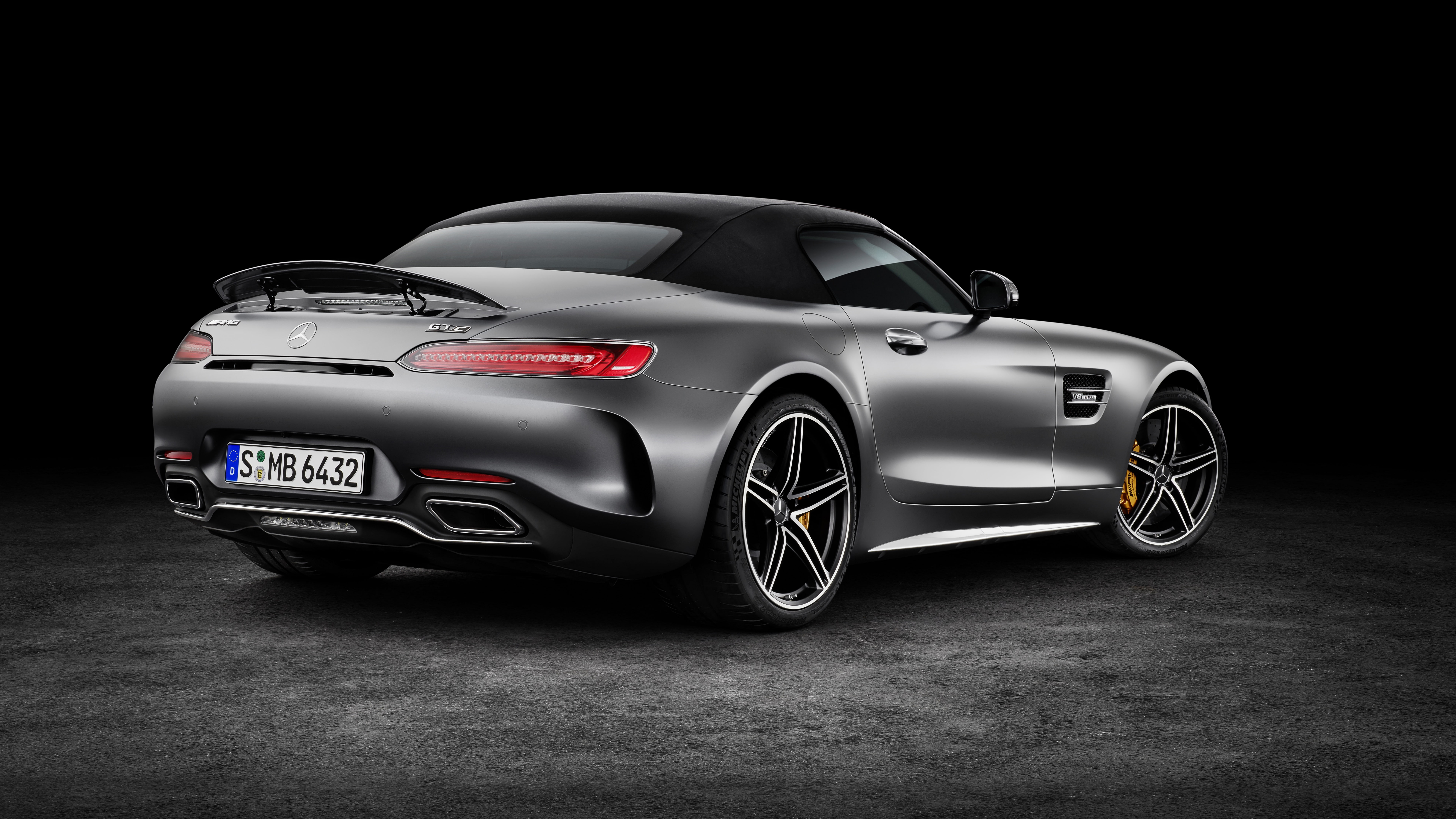 black car cabrio sports cabriolet luxury mercedes amg gt 2k 4k 5k 8k