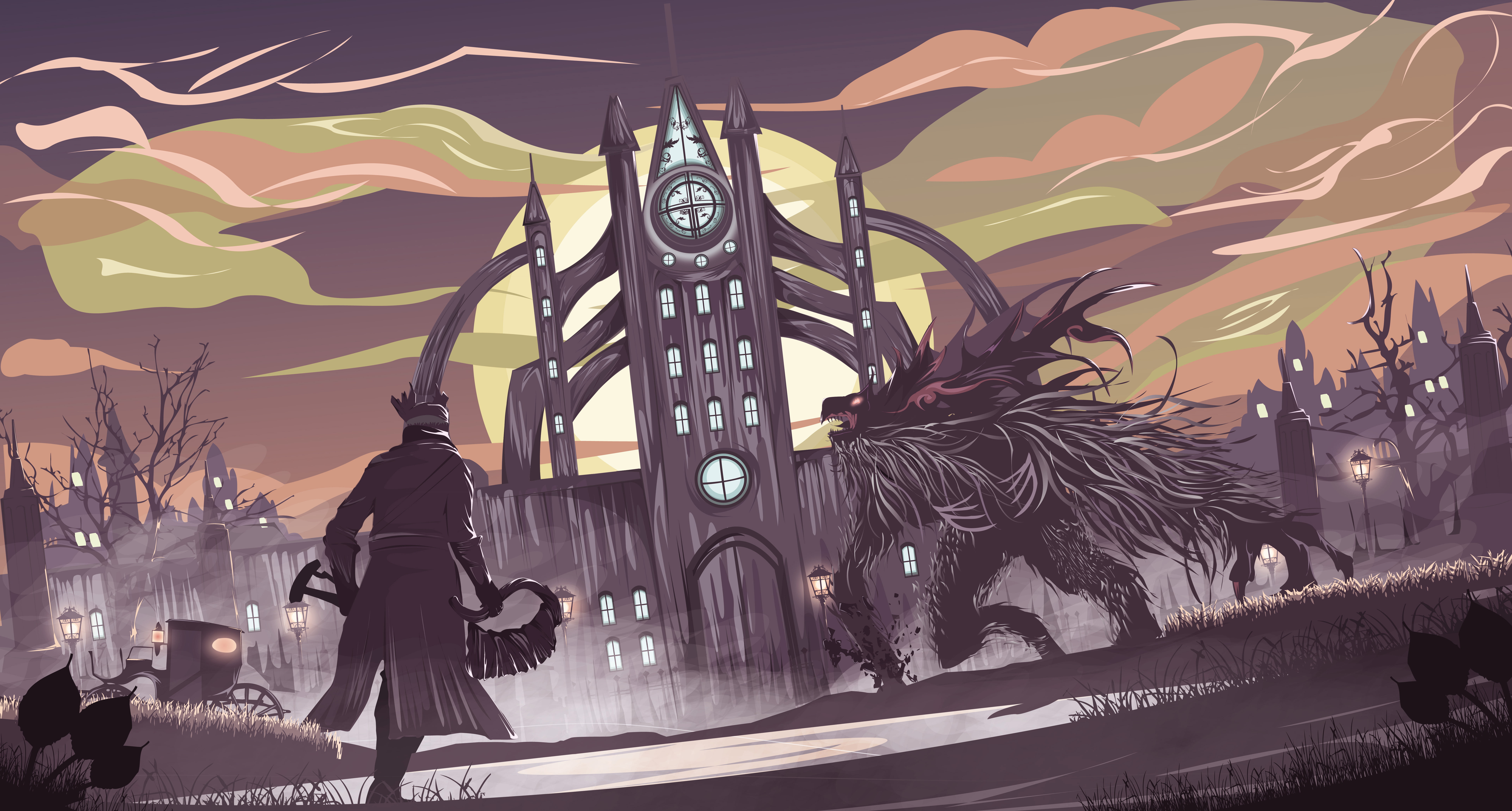 bloodborne games artwork artist digital art deviantart 2k 4k 5k 8k