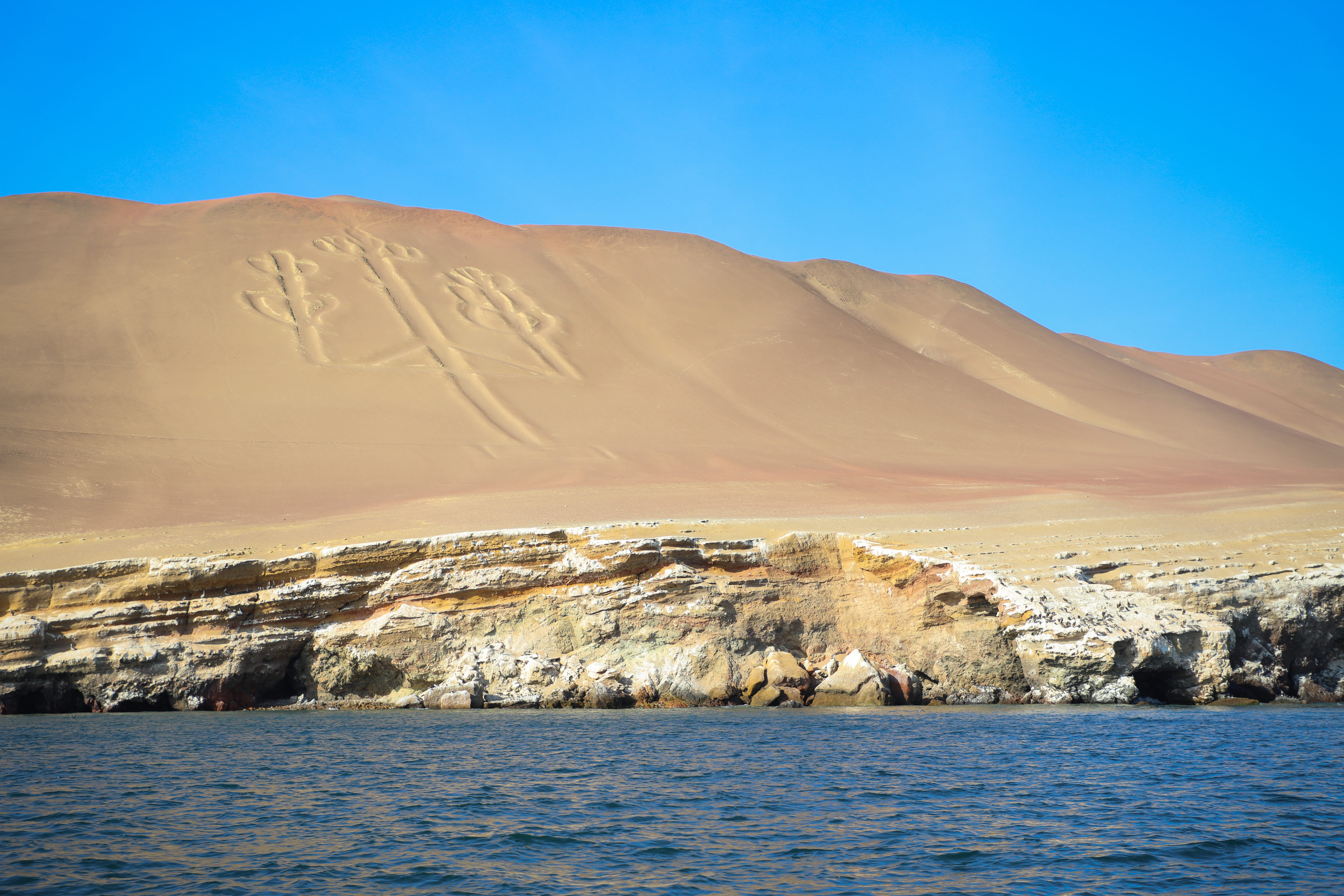 desert near river during daytime Paracas Sea Nazca Lines Island 2k 4k 5k