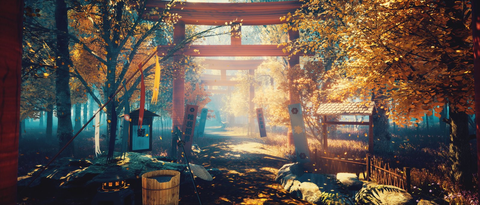 Fantasy Oriental Japan Scenery Shinto 2k 4k 5k