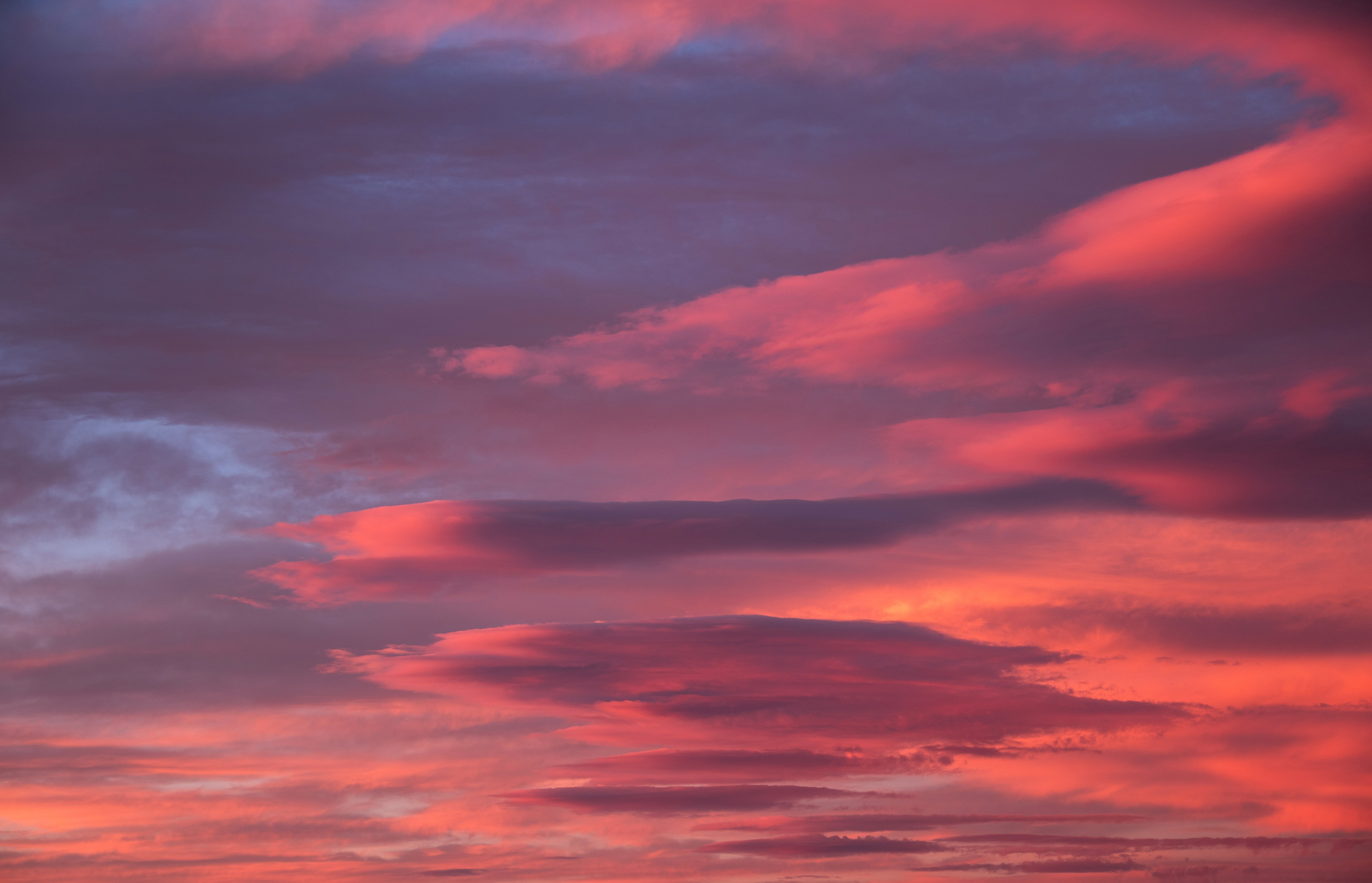 low angle photography of clouds sunset sky background orange 2k 4k 5k
