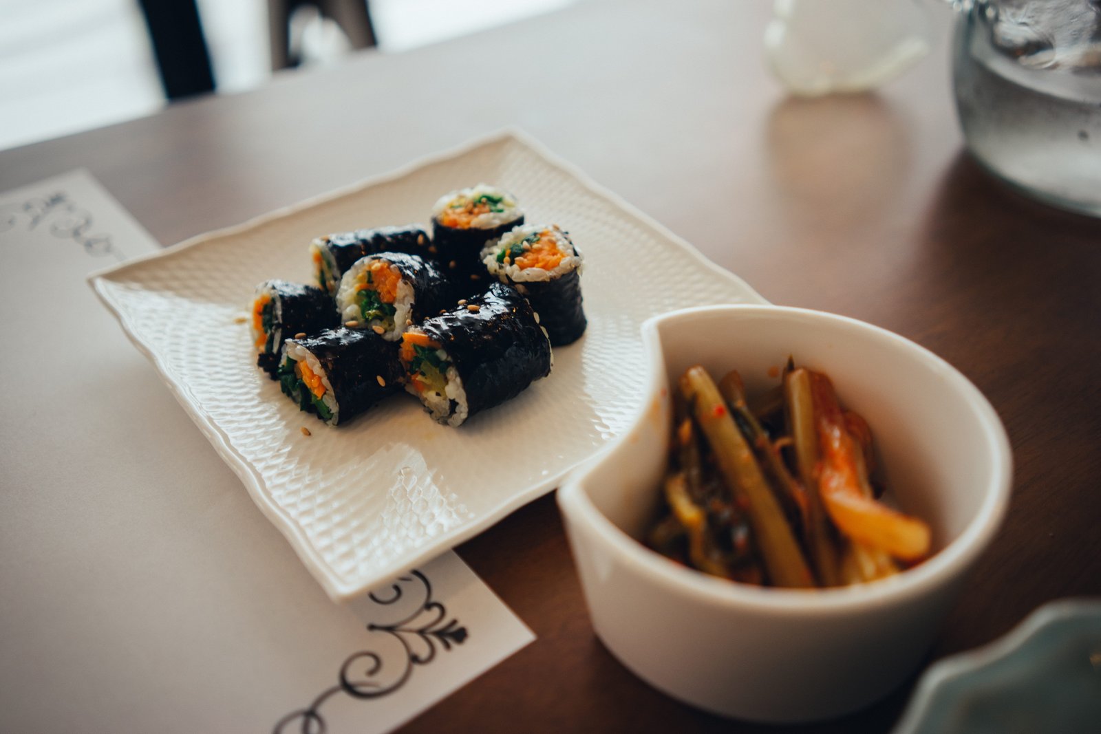 plate of sushi food bowl south korea dessert 2k 4k 5k