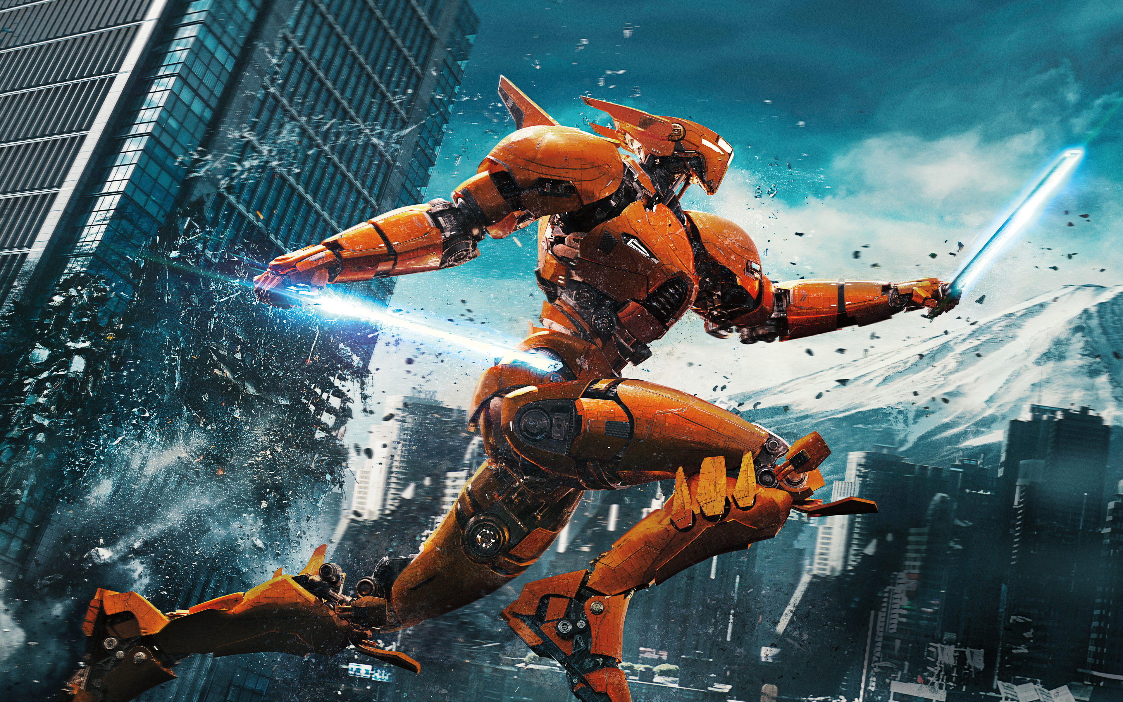 Saber Athena in Pacific Rim Uprising 2k 4k