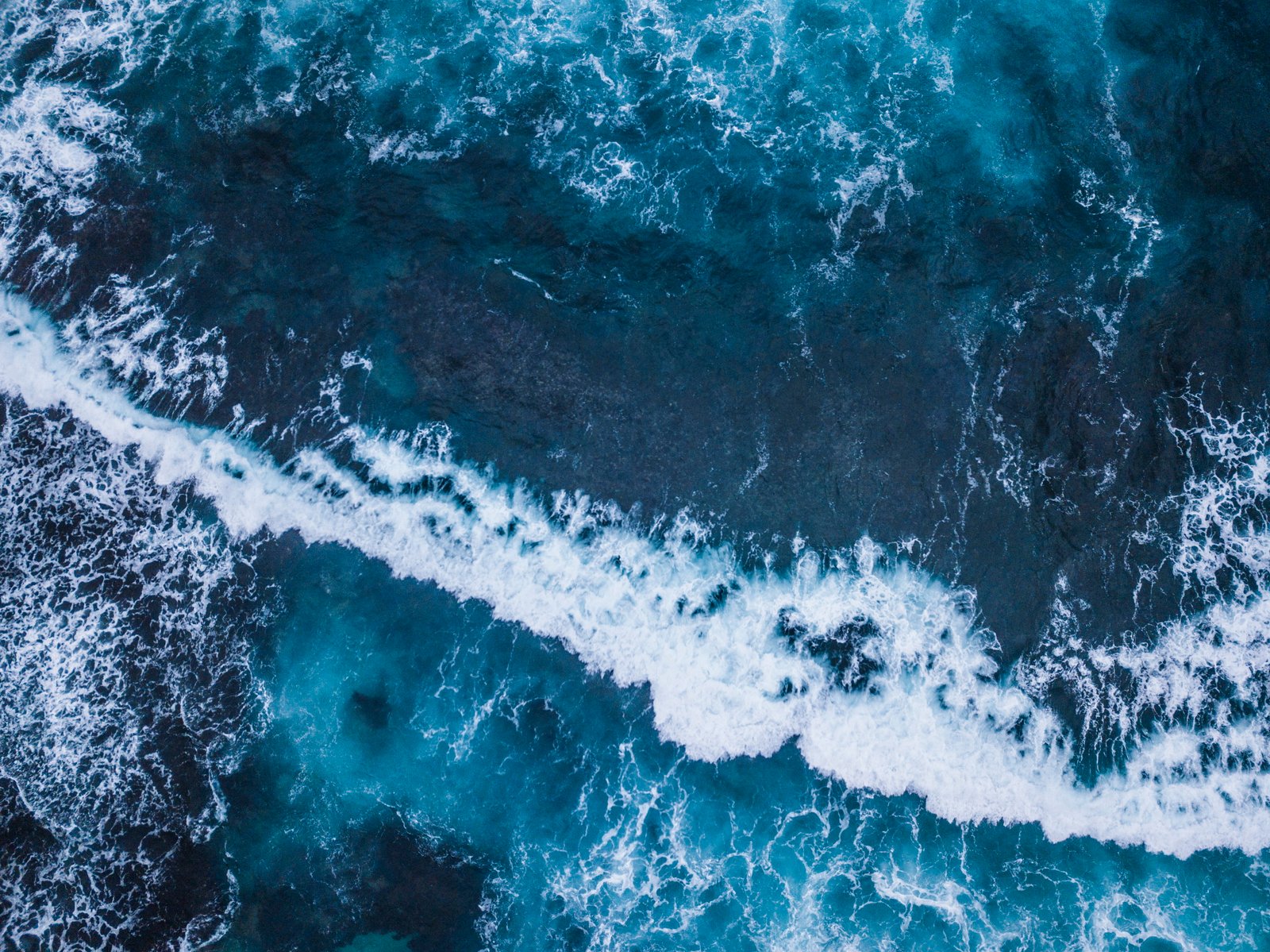 sea waves aerial view of seashore during daytime drone ocean 2k 4k