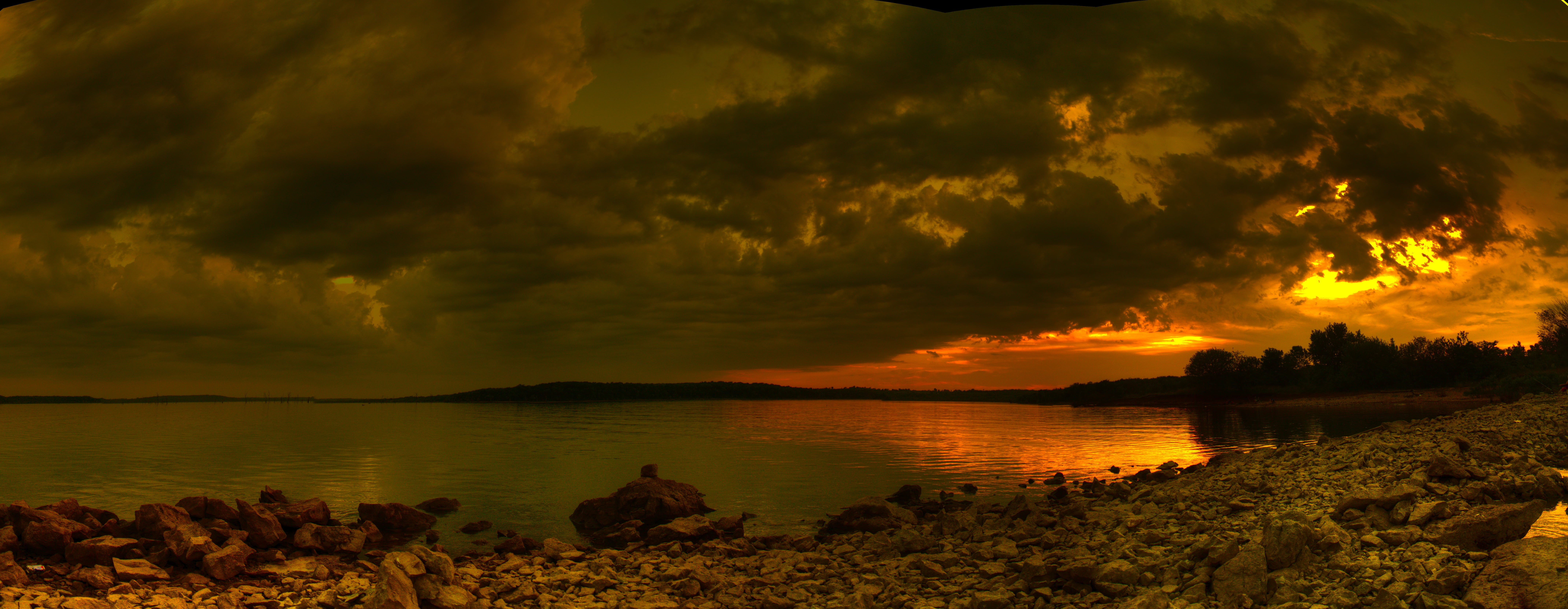 seashoer landscape photography lake sunset panorama 2k 4k 5k 8k