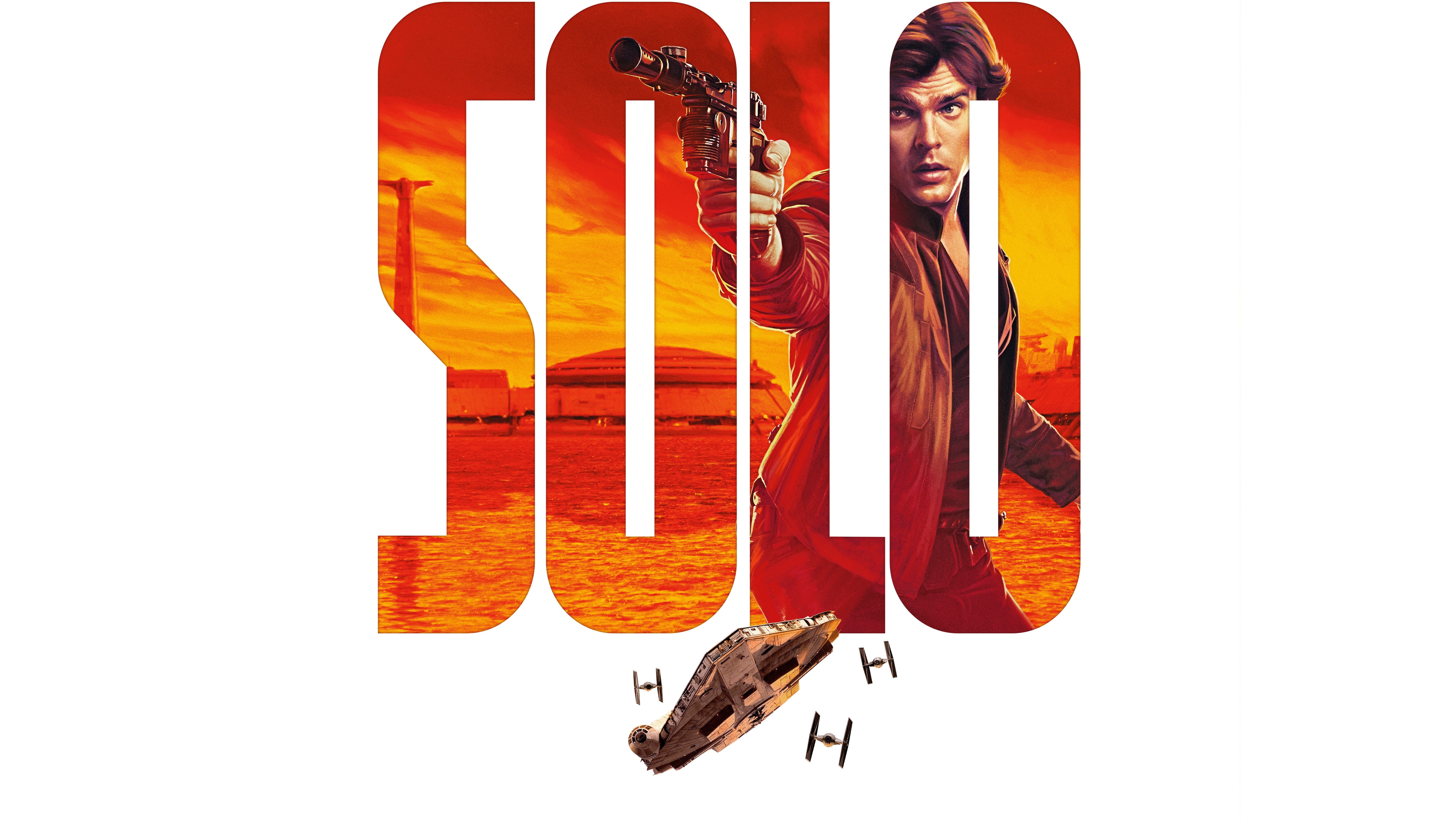Solo digital wallpaper A Star Wars Story Alden Ehrenreich 2k 4k 5k 8k