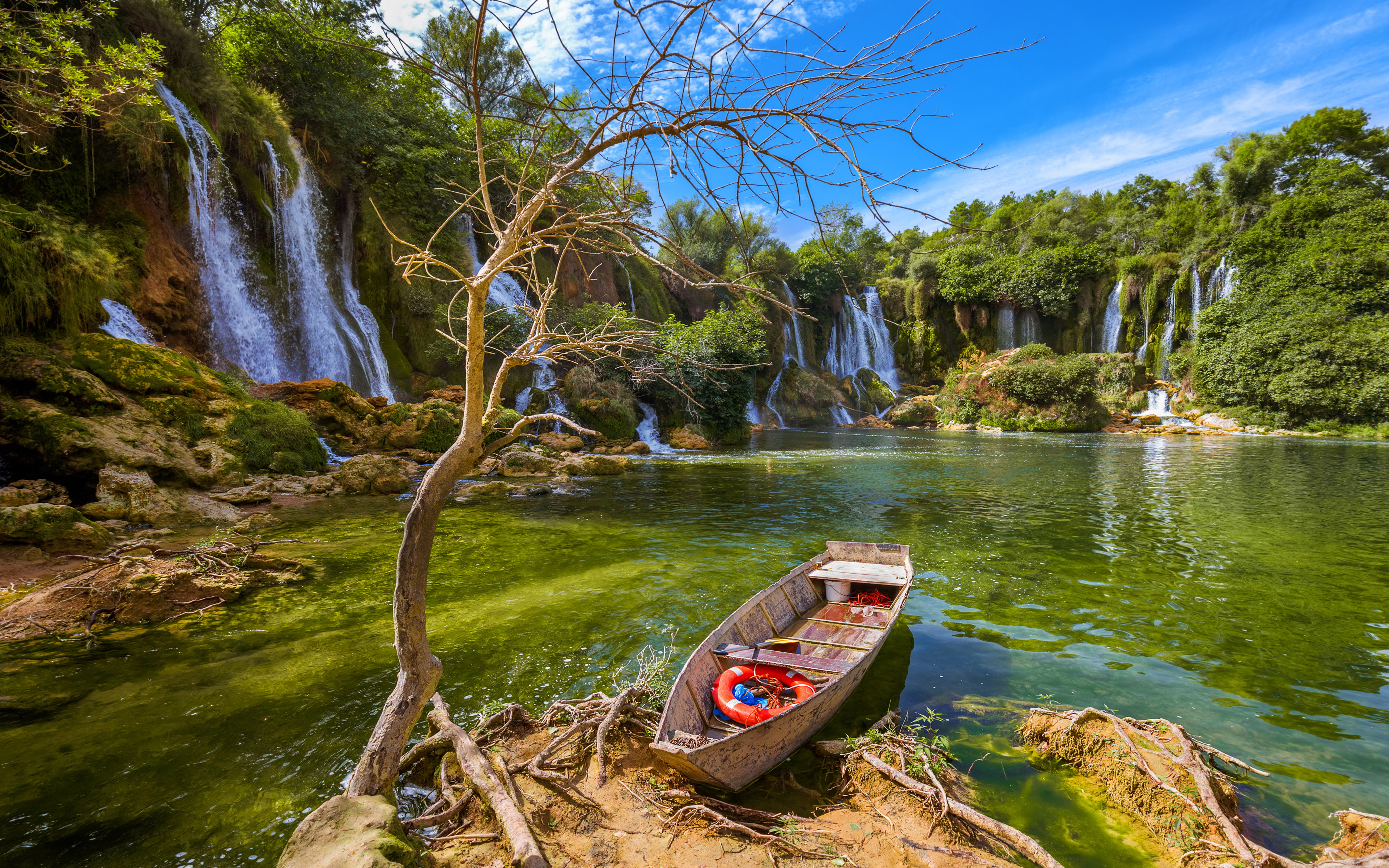 Waterfall Kravice In Bosnia And Herzegovina Beautiful Nature Wallpaper Hd For Desktop 2k 4k