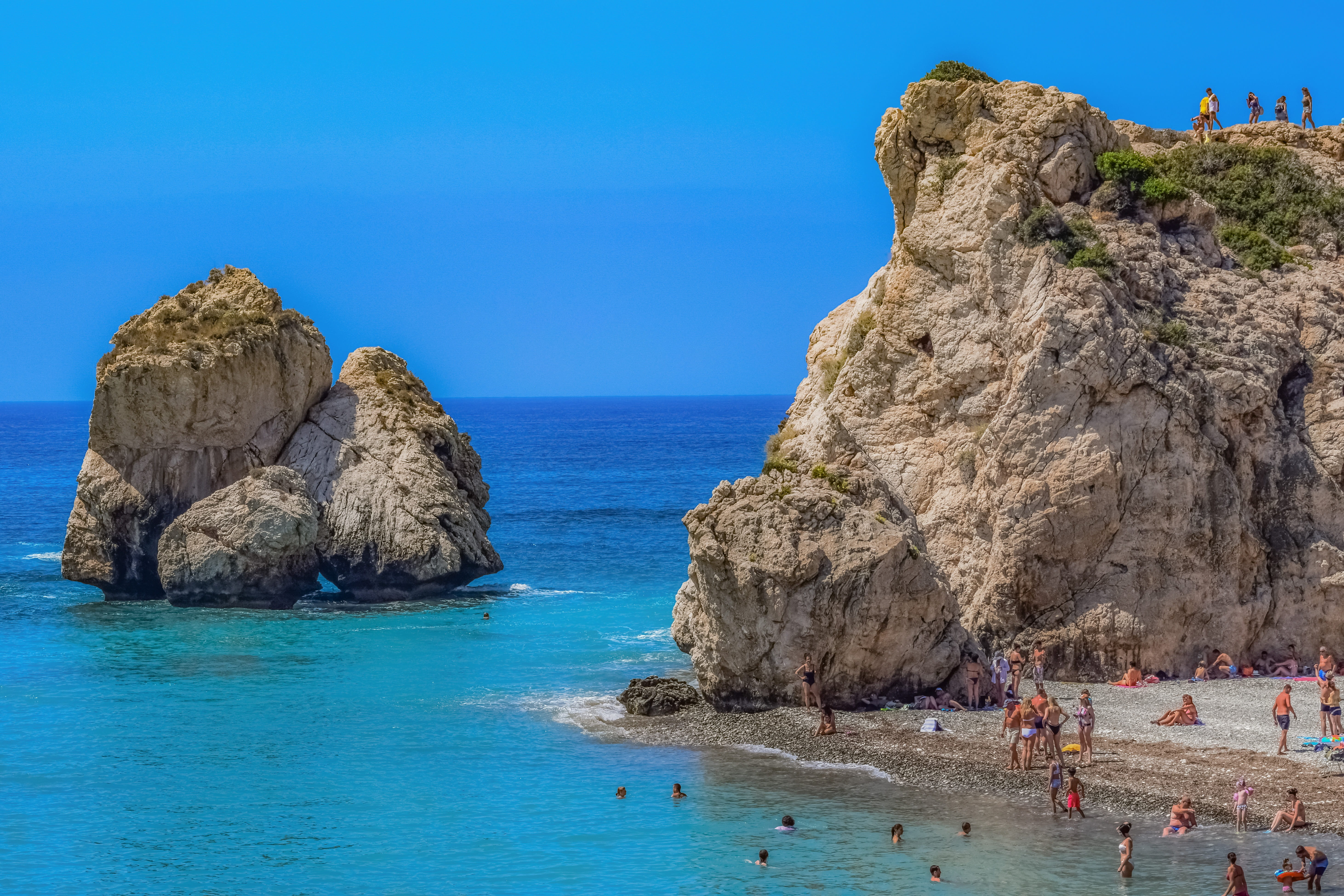 cyprus petra tou romiou aphrodite s rock scenery travel 2k 4k 5k