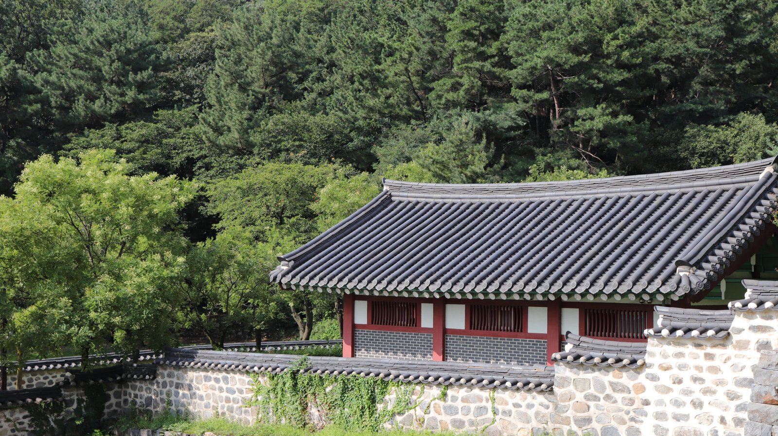 black concrete roof korea korean house tradition traditional 2k 4k 5k