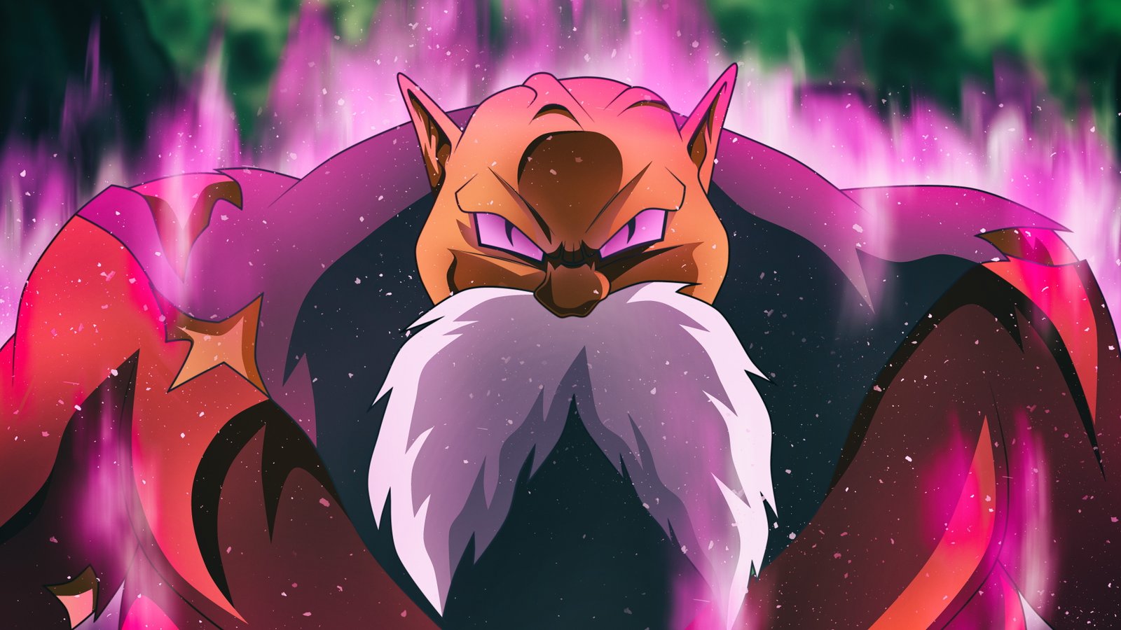dragon ball super anime hd pink color purple 2k 4k 5k 8k