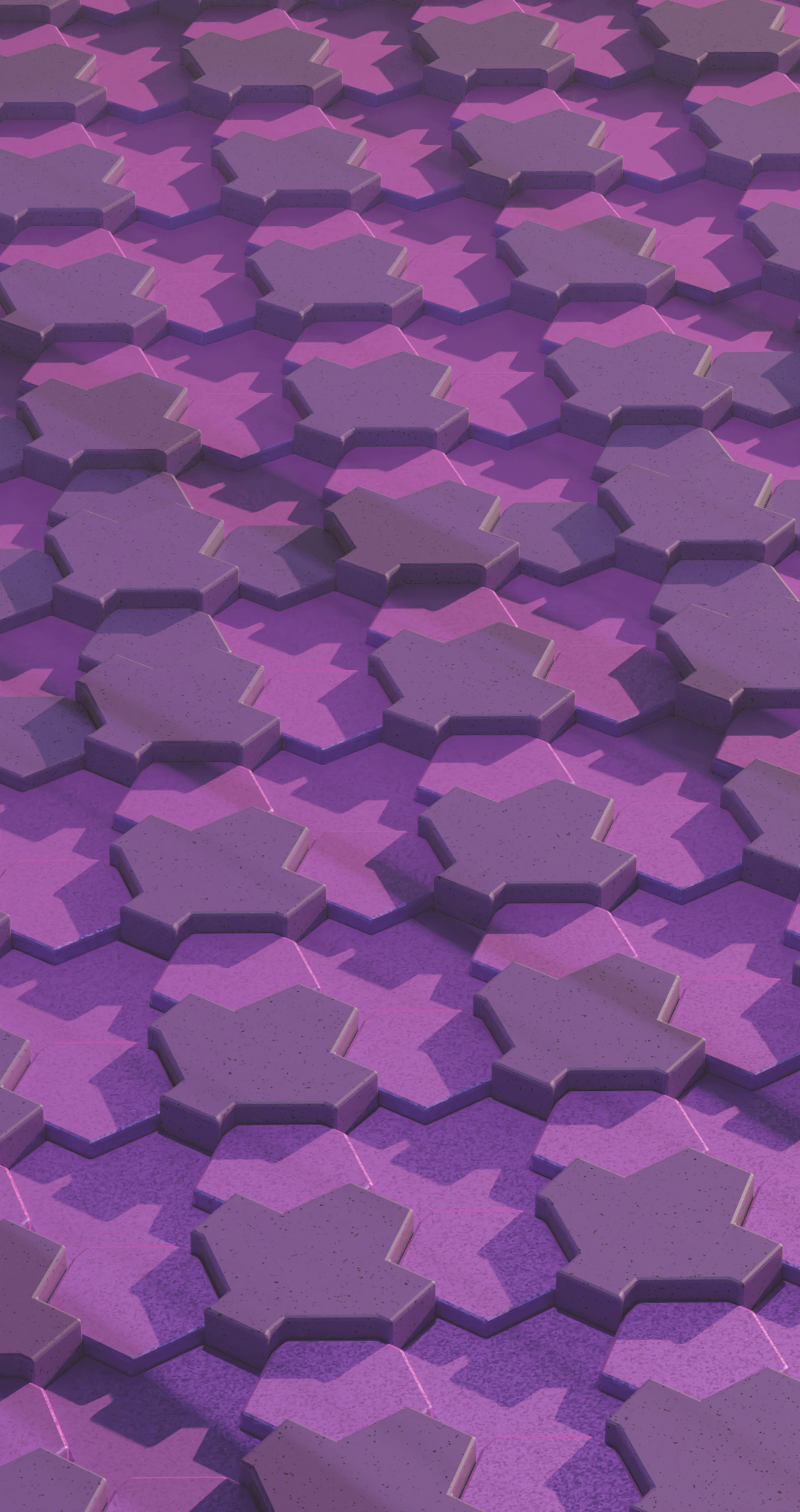 Purple Hex Shapes abstract minimalism