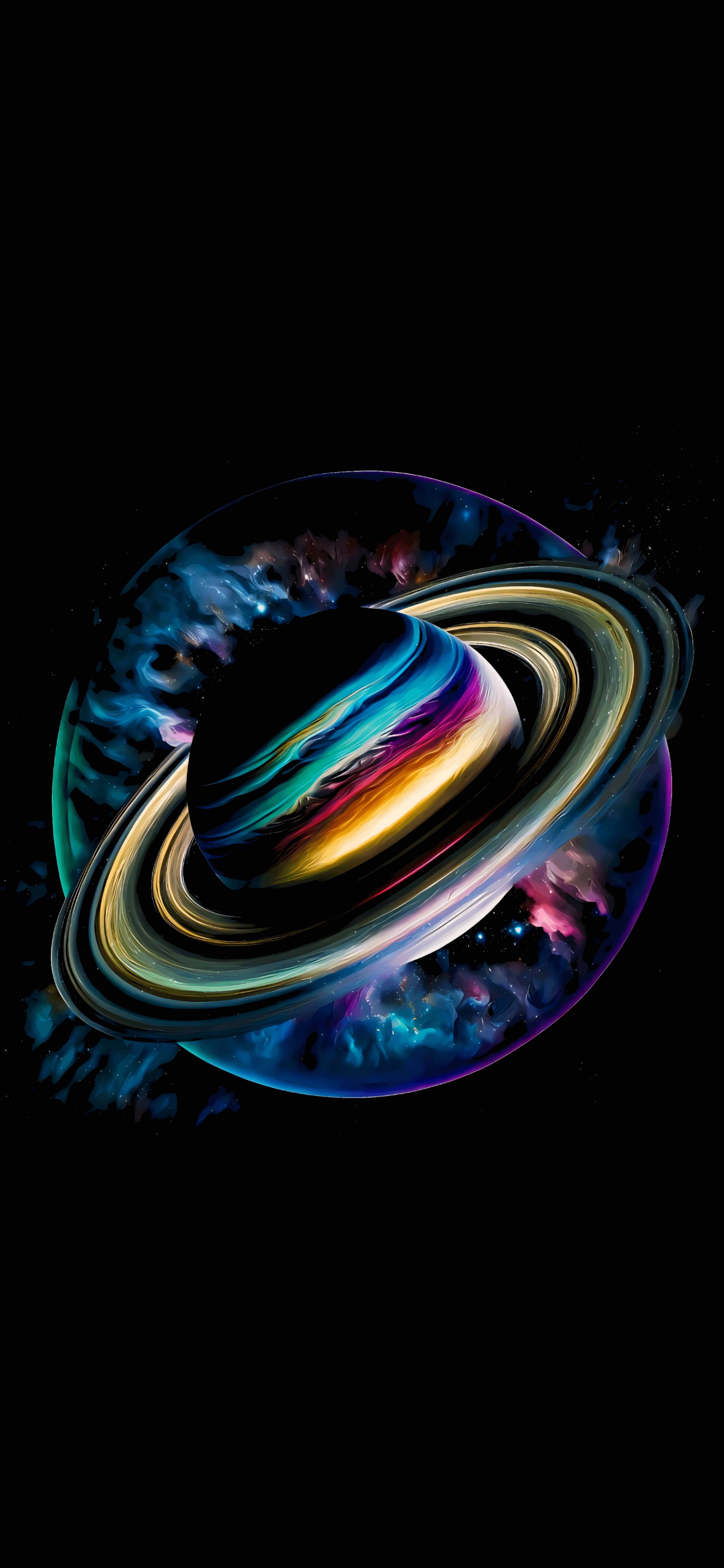 In Orbit Saturn amoled minimalism 2k