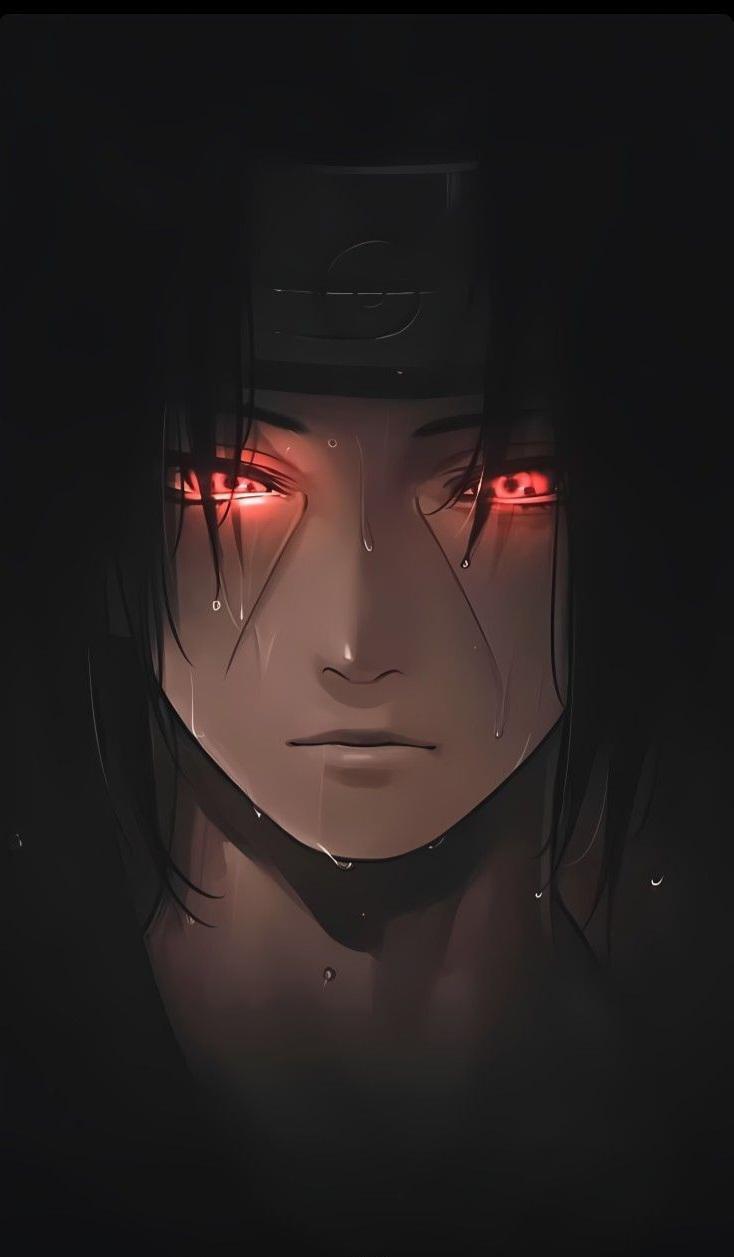 Itachi Uchiha naruto anime red eyes amoled
