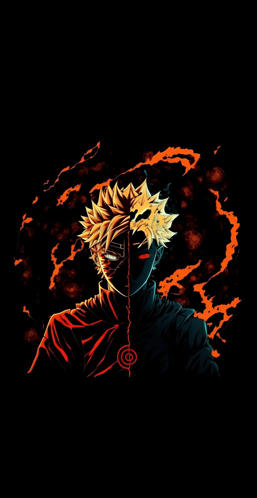 Naruto Uzumaki Akatsuki amime amoled mobile