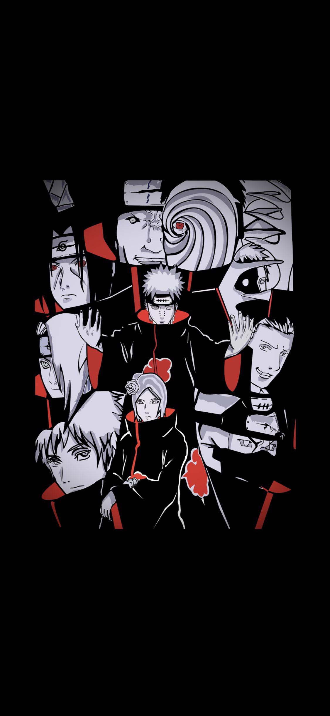 Akatsuki naruto anime amoled mobile