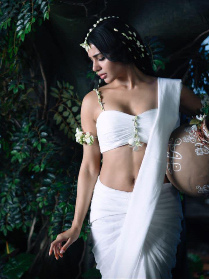 samantha ruth prabhu white trees actress asian south indian india