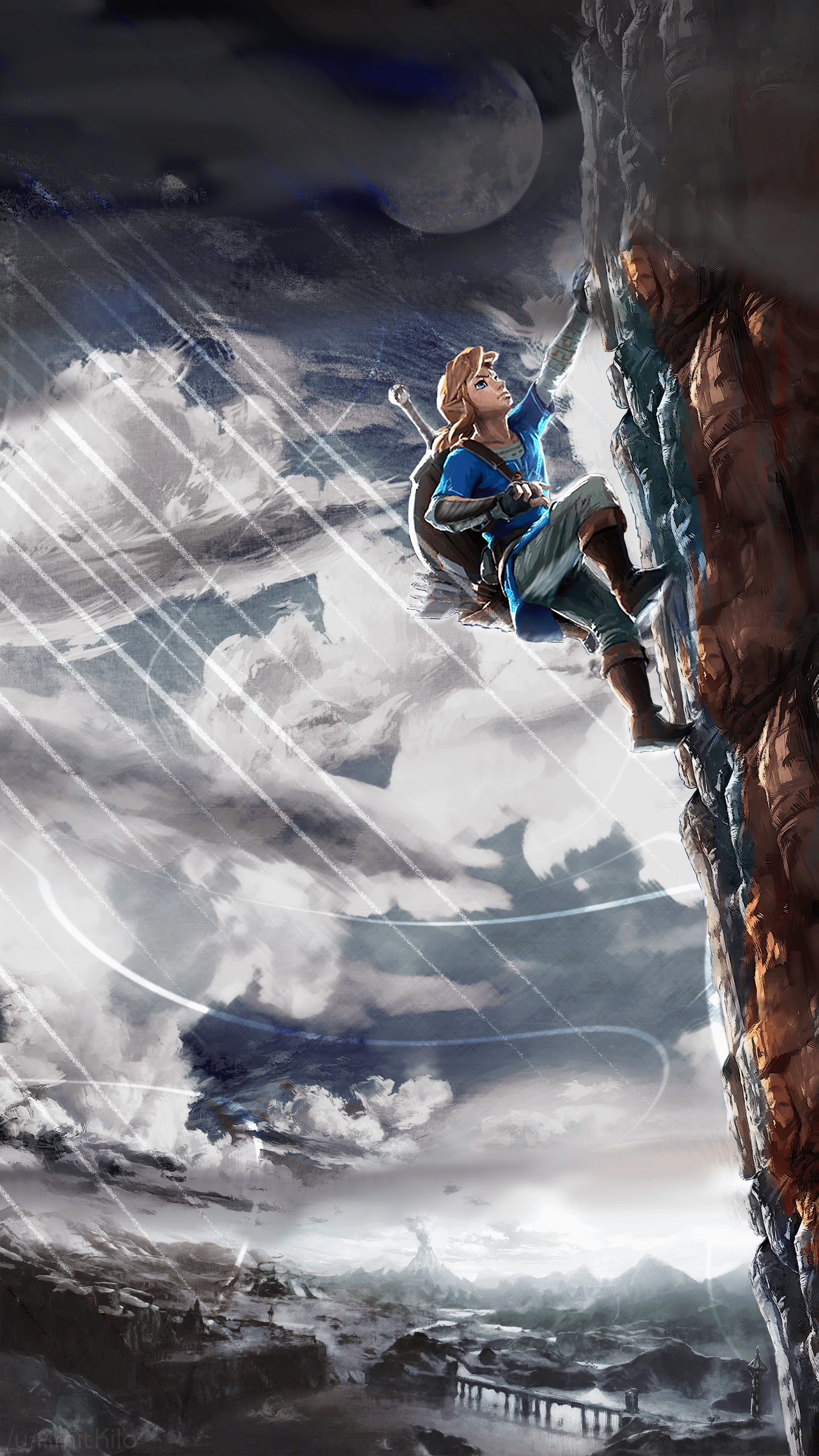 The Legend of Zelda switch mountain climb