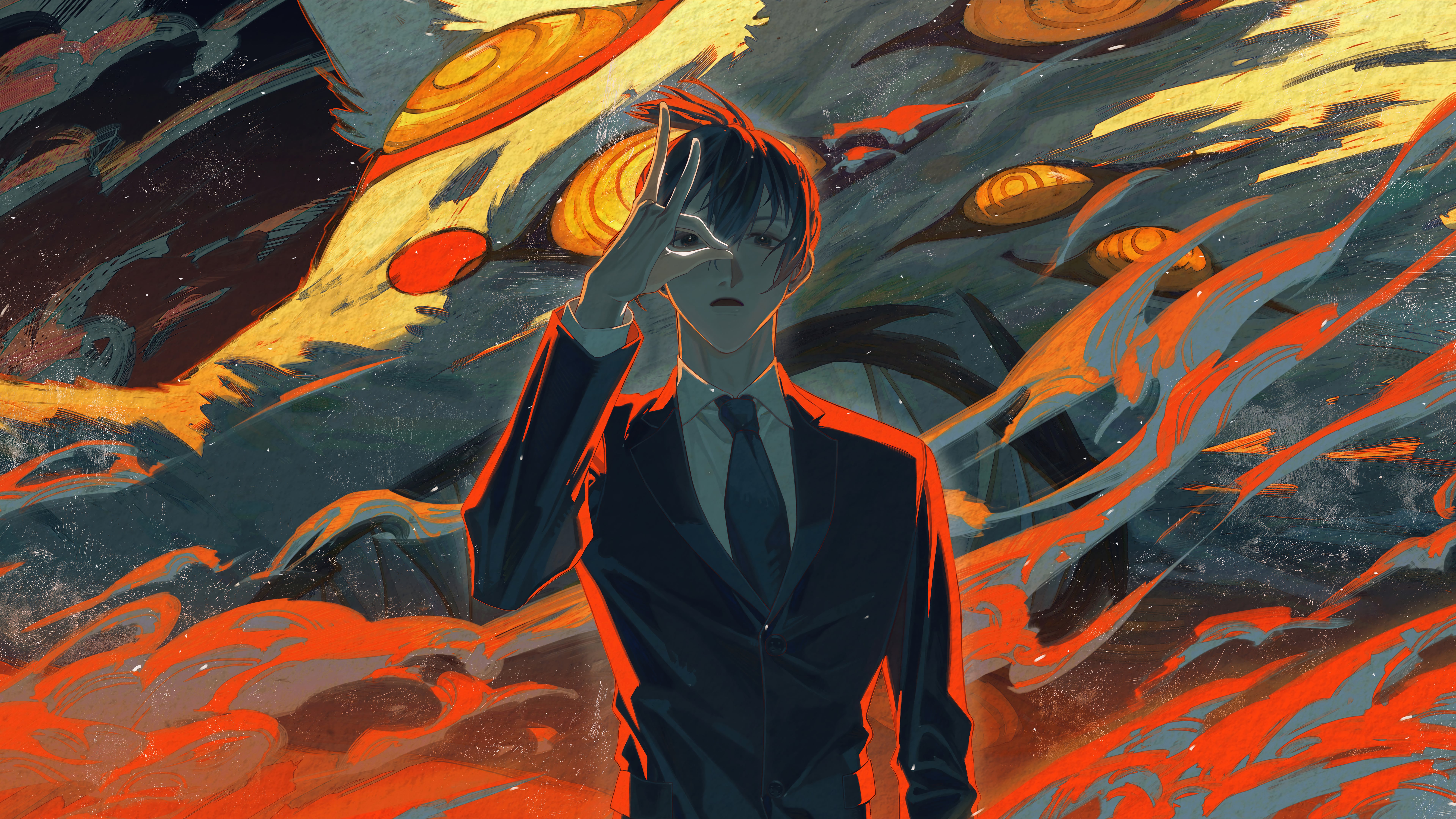 Chainsaw Man Aki Hayakawa Wallpaper anime 2k 4k 5k 8k