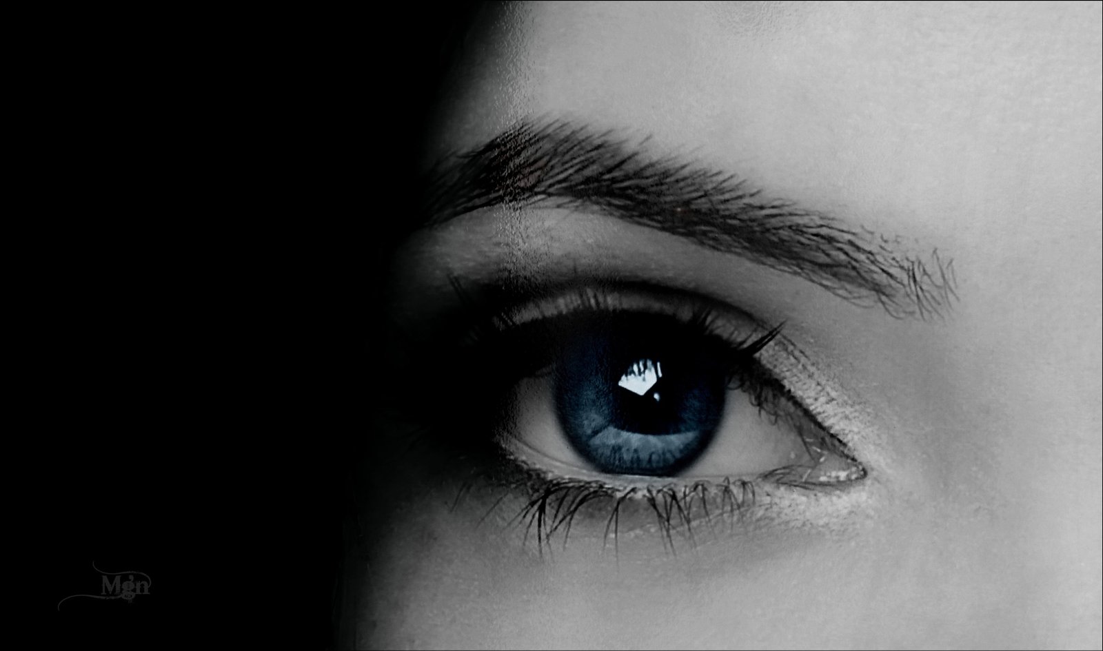 black and white photo of eyeball I am watching you picmonkey 2k 4k