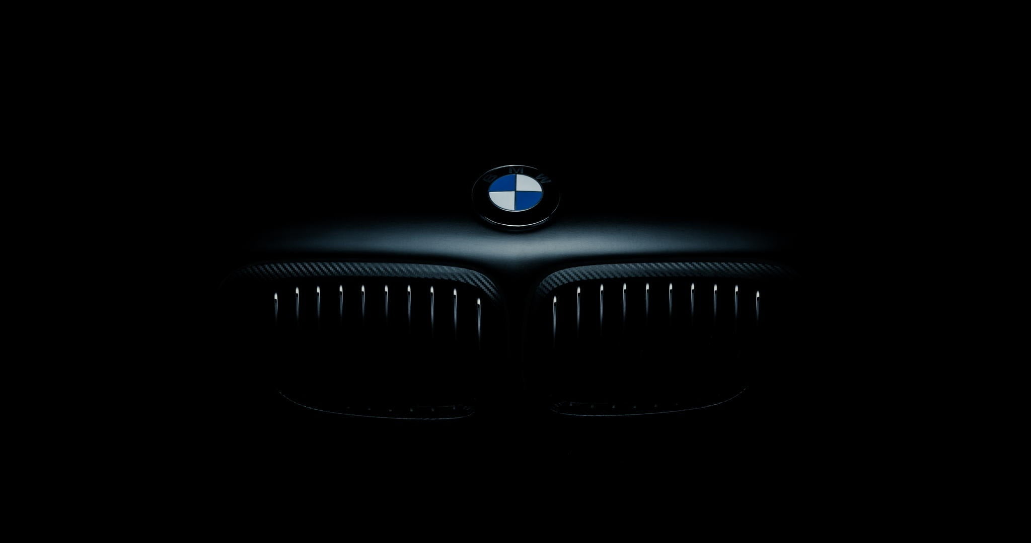 gray BMW car icon the hood front label grille Jun Dang 2k
