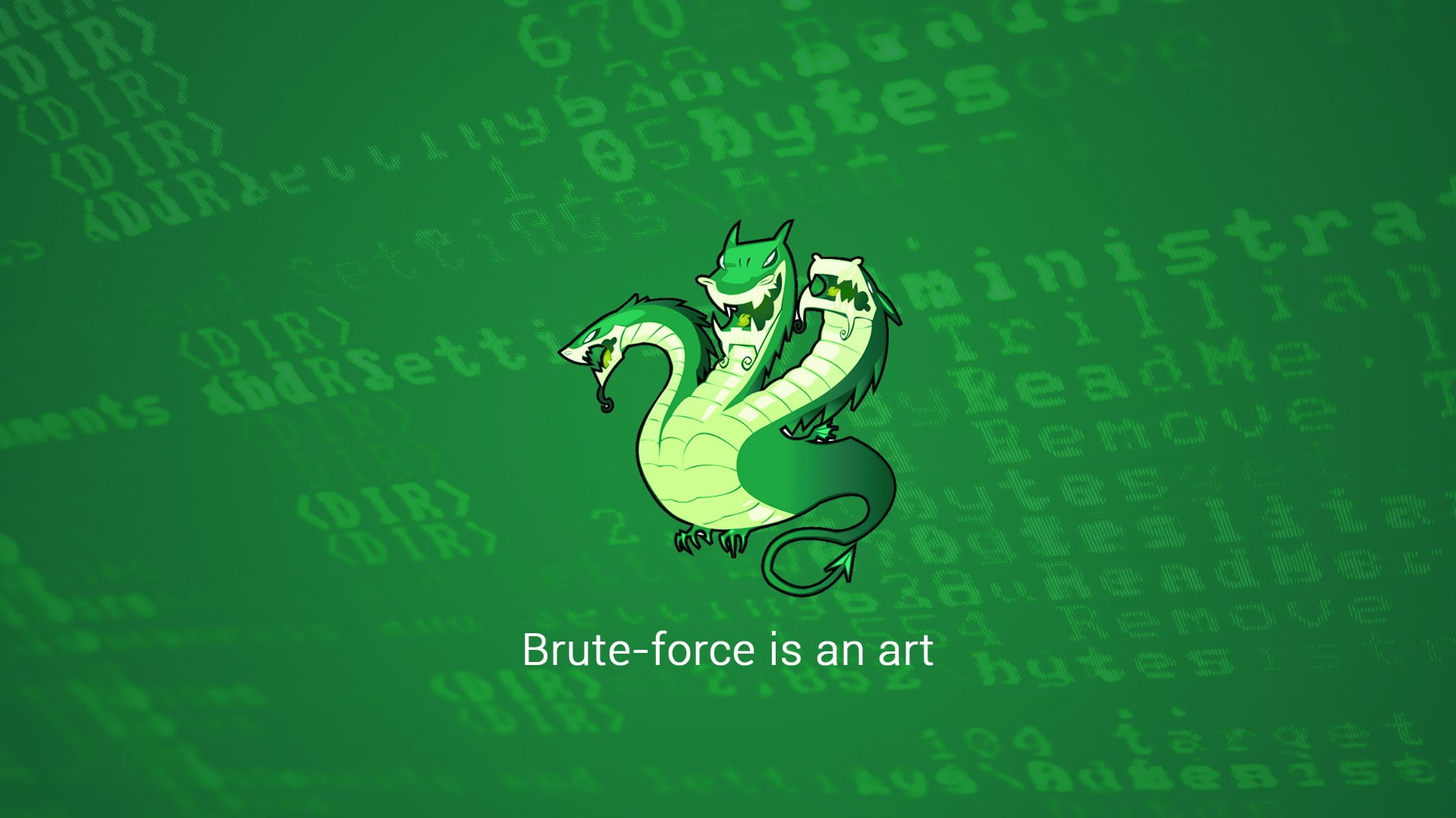 green hydra illustration hacking Linux dragon color 2k