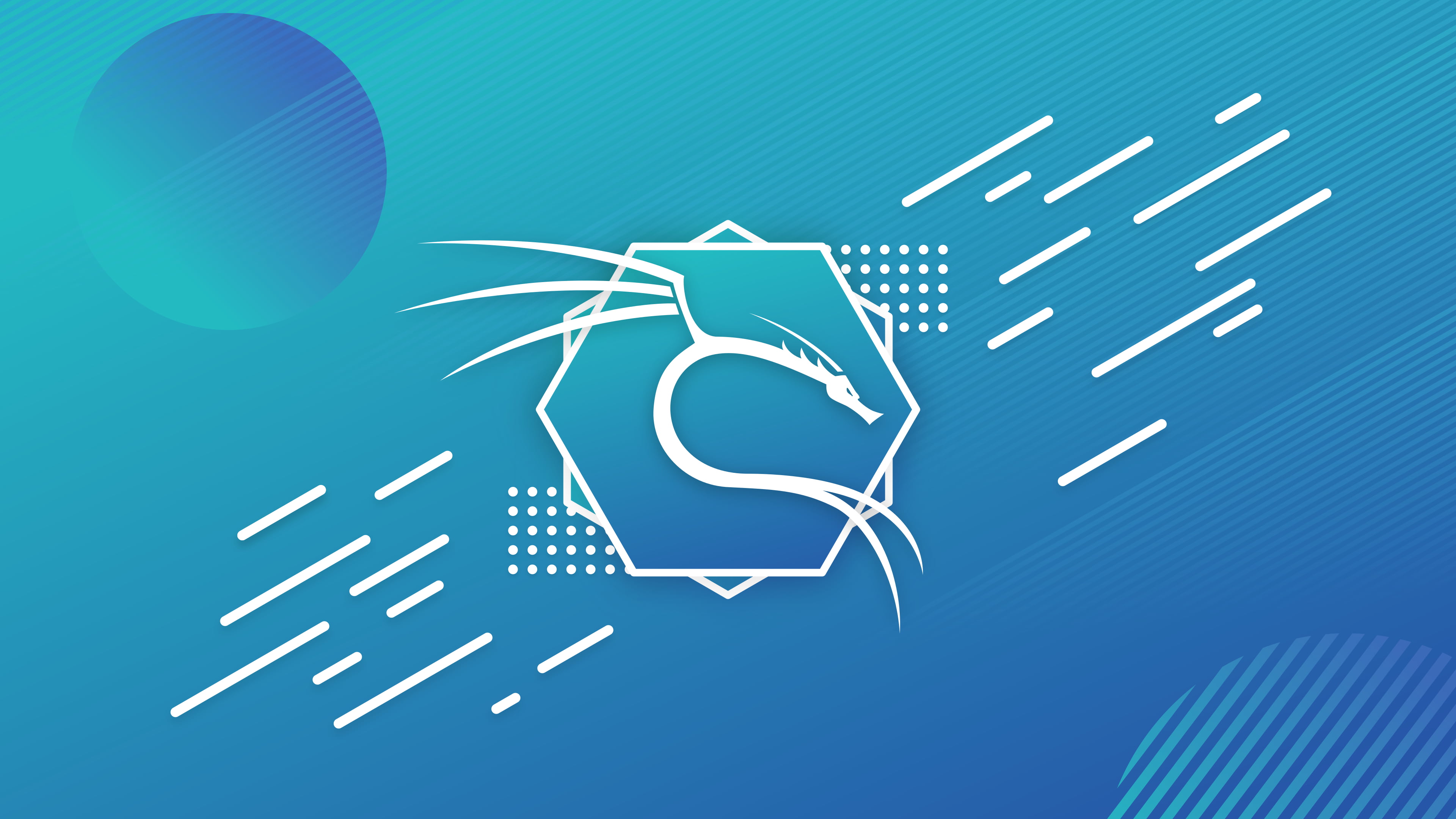 Kali Linux Backtrack blue background 2k 4k