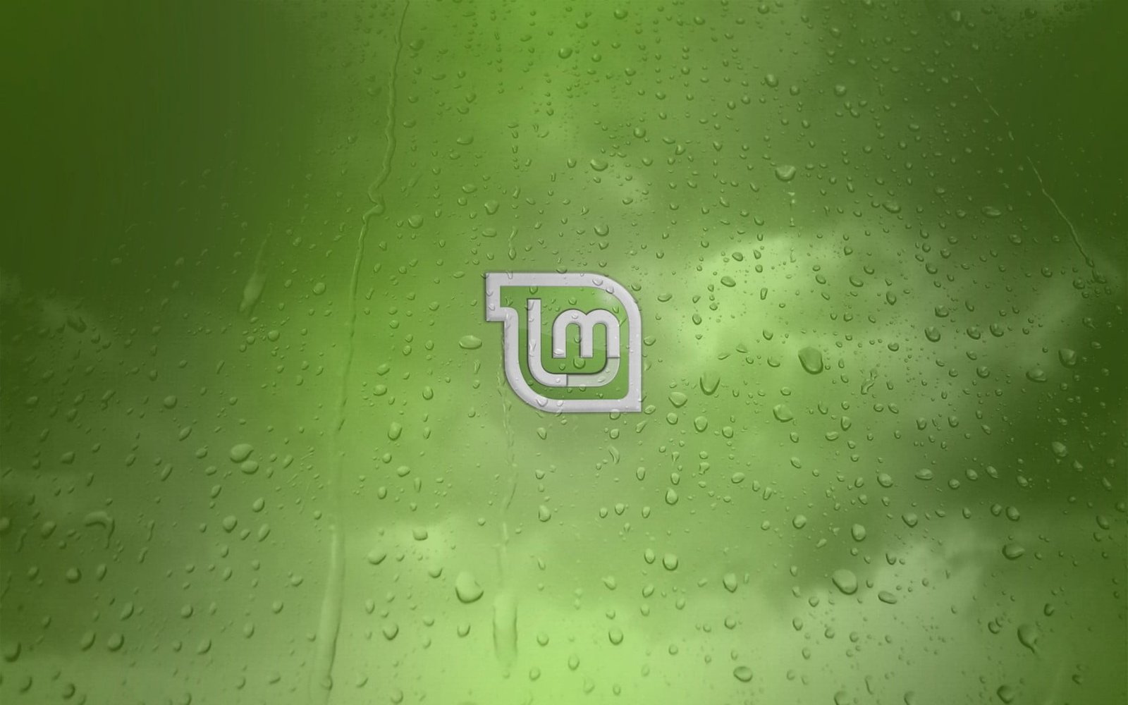 Linux Mint Green Background white and green logo Computers 2k