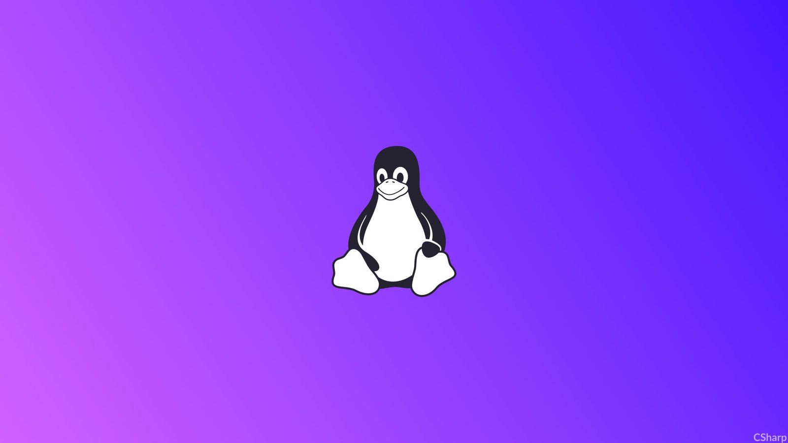 Linux Tux simple minimalism 72 2k