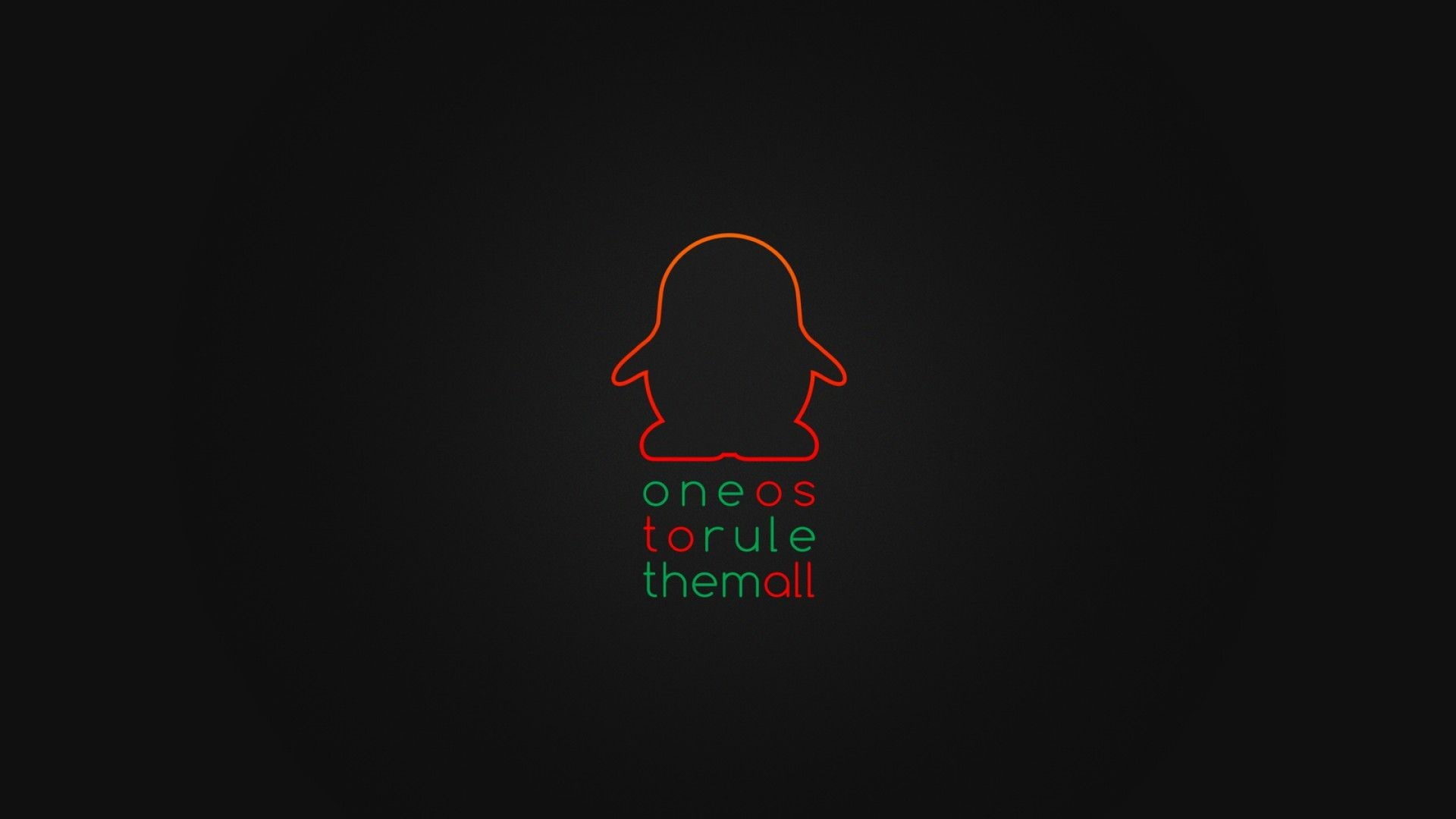 Linux Tux The Lord of the Rings communication illuminated 2k