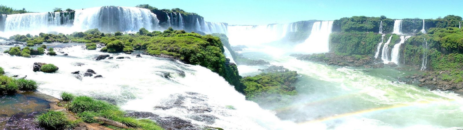 macro shot of waterfalls multiple display mist nature scenics 2k 4k
