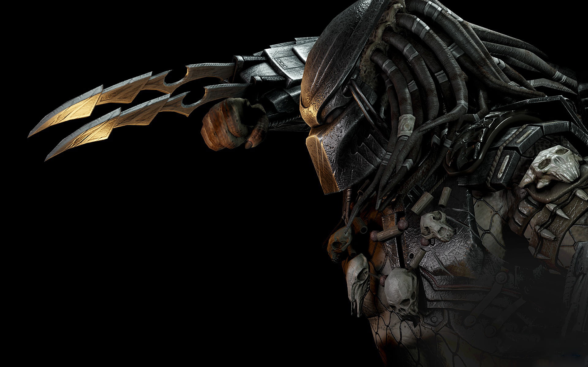 Predator digital wallpaper game aliens vs predator black Color 2k