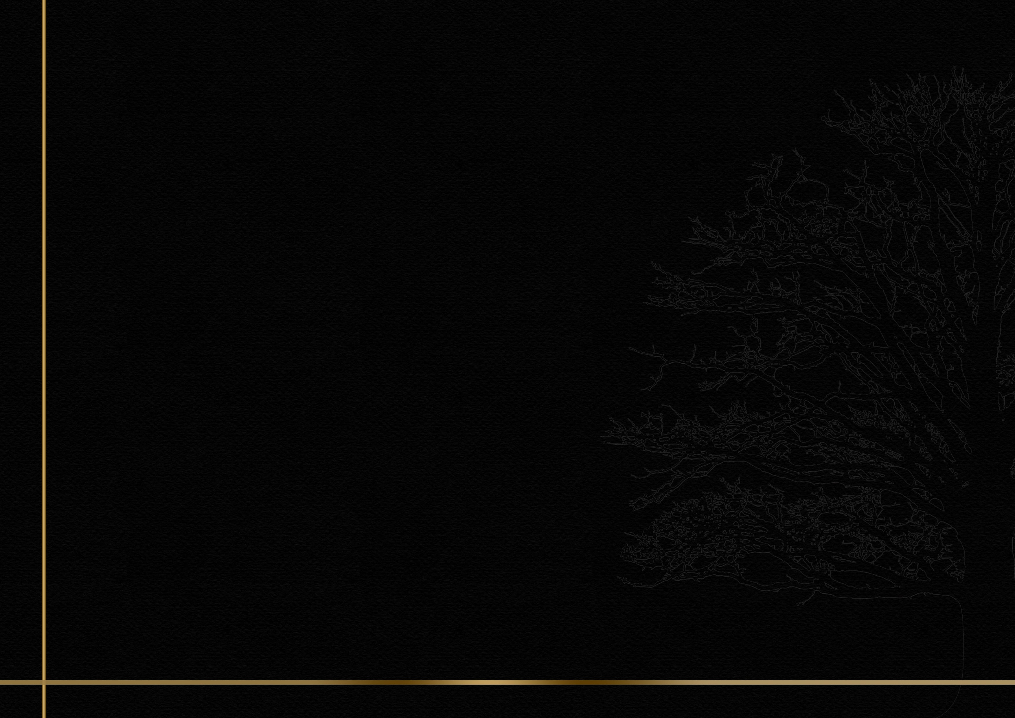 trauerkarte frame background gold black tree aesthetic 2k 4k