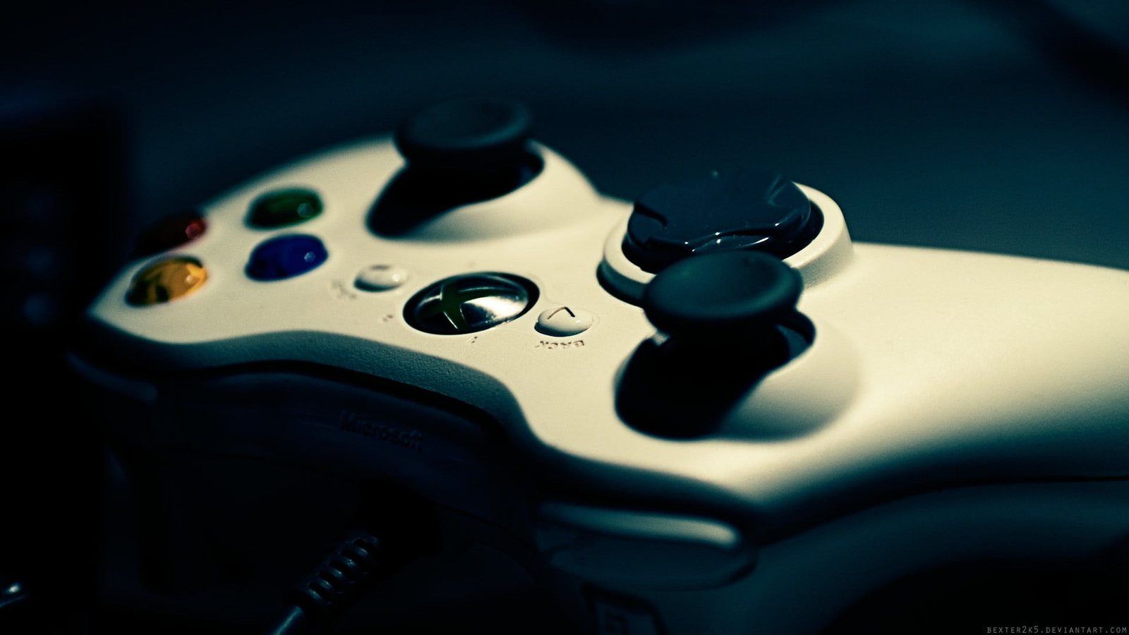 white Microsoft Xbox controller controllers macro joystick 2k