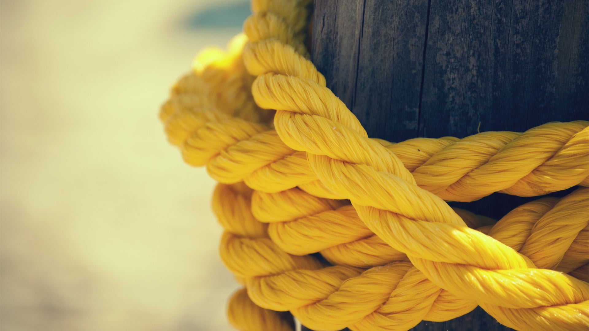 yellow rope at daytime macro ropes depth of field 2k